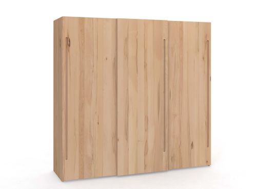 Schiebetürenschrank aus Kernbuche „Ludwig“ 3-türig