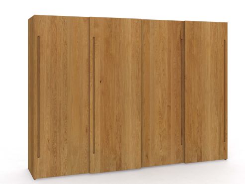 Schiebetürenschrank aus Eiche „Ludwig“ 4-türig