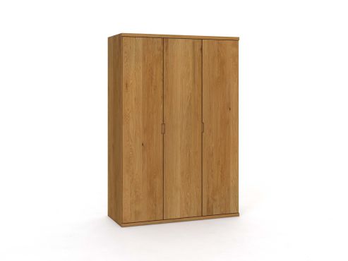 Eichenschrank „Romana“, 3-türig, Höhe 220 cm, Griffausführung „Lukas“