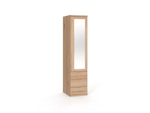 Drehtürenschrank „Sandra“ Kernbuche 1-türig