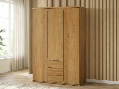 Drehtürenschrank „Valentin“ Eiche 3-türig