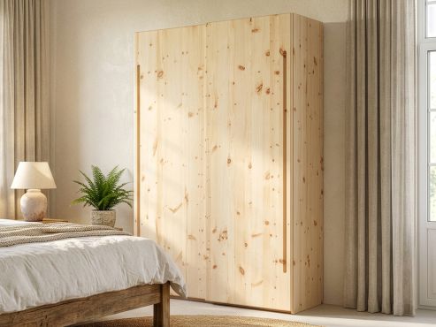 Schiebetürenschrank aus Zirbe „Viktor“ 2-türig