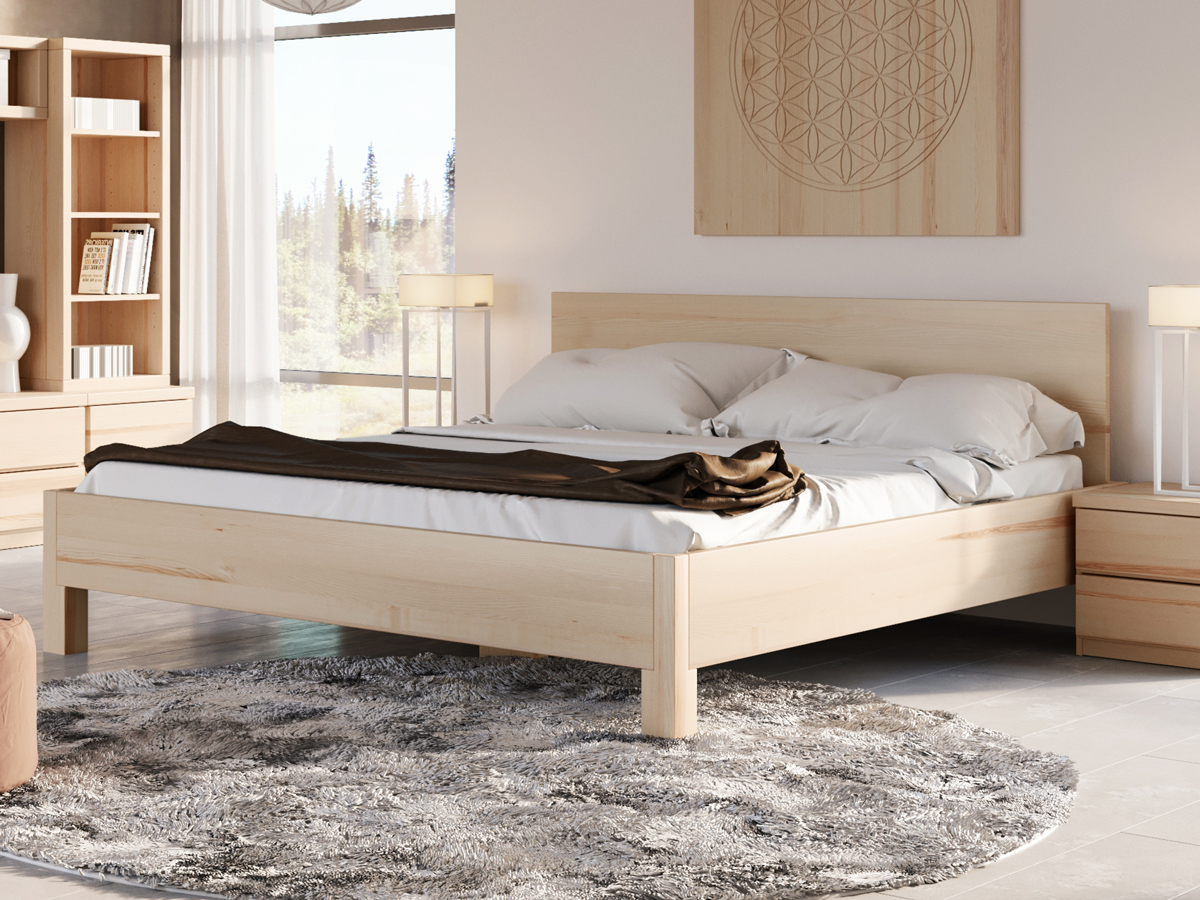 Massivholzbett aus „Daniel“ | Ein metallfreies Bett von LaModula