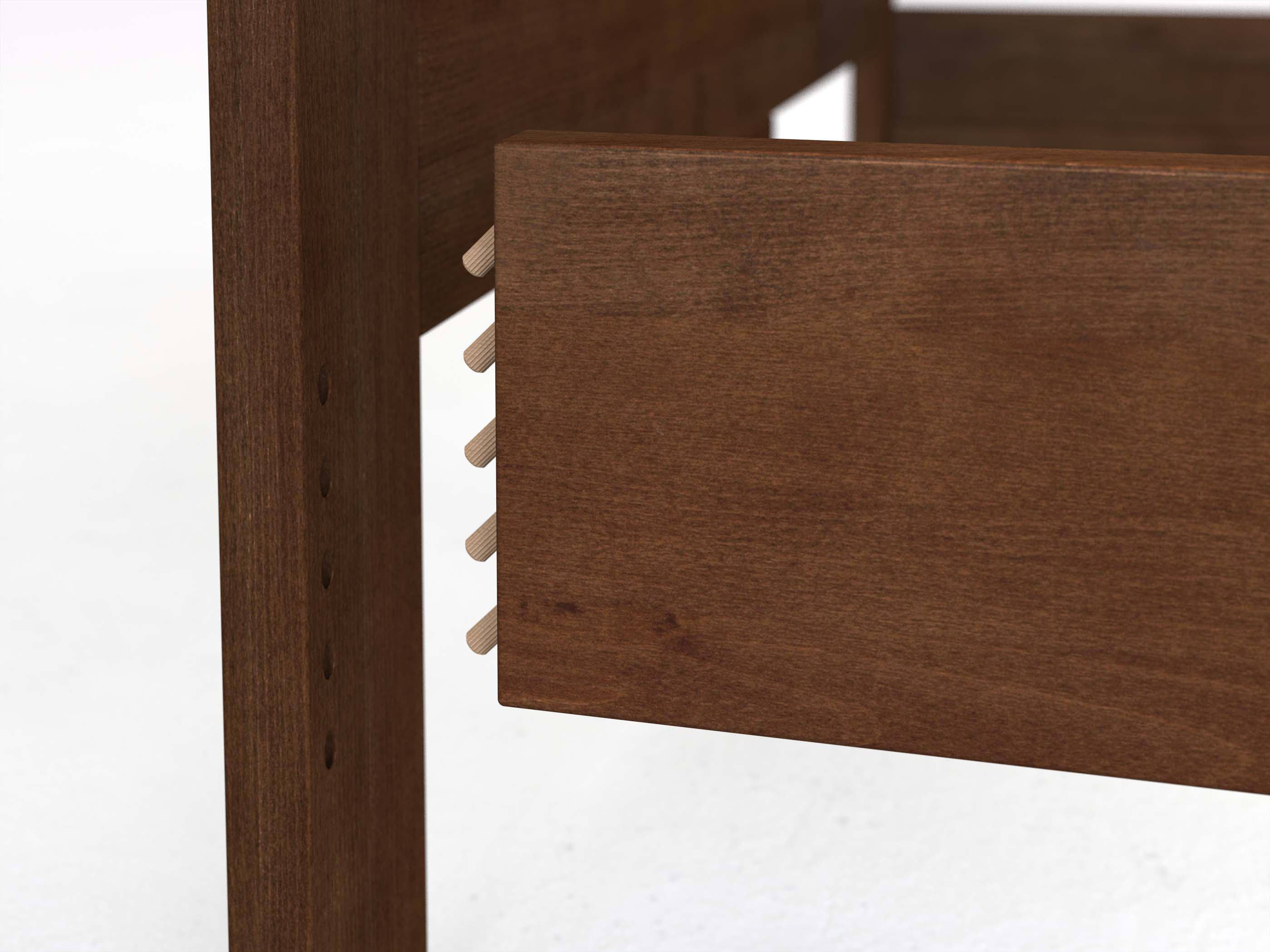 Einfache Holz-Steckverbindung (Musterbeispiel)
