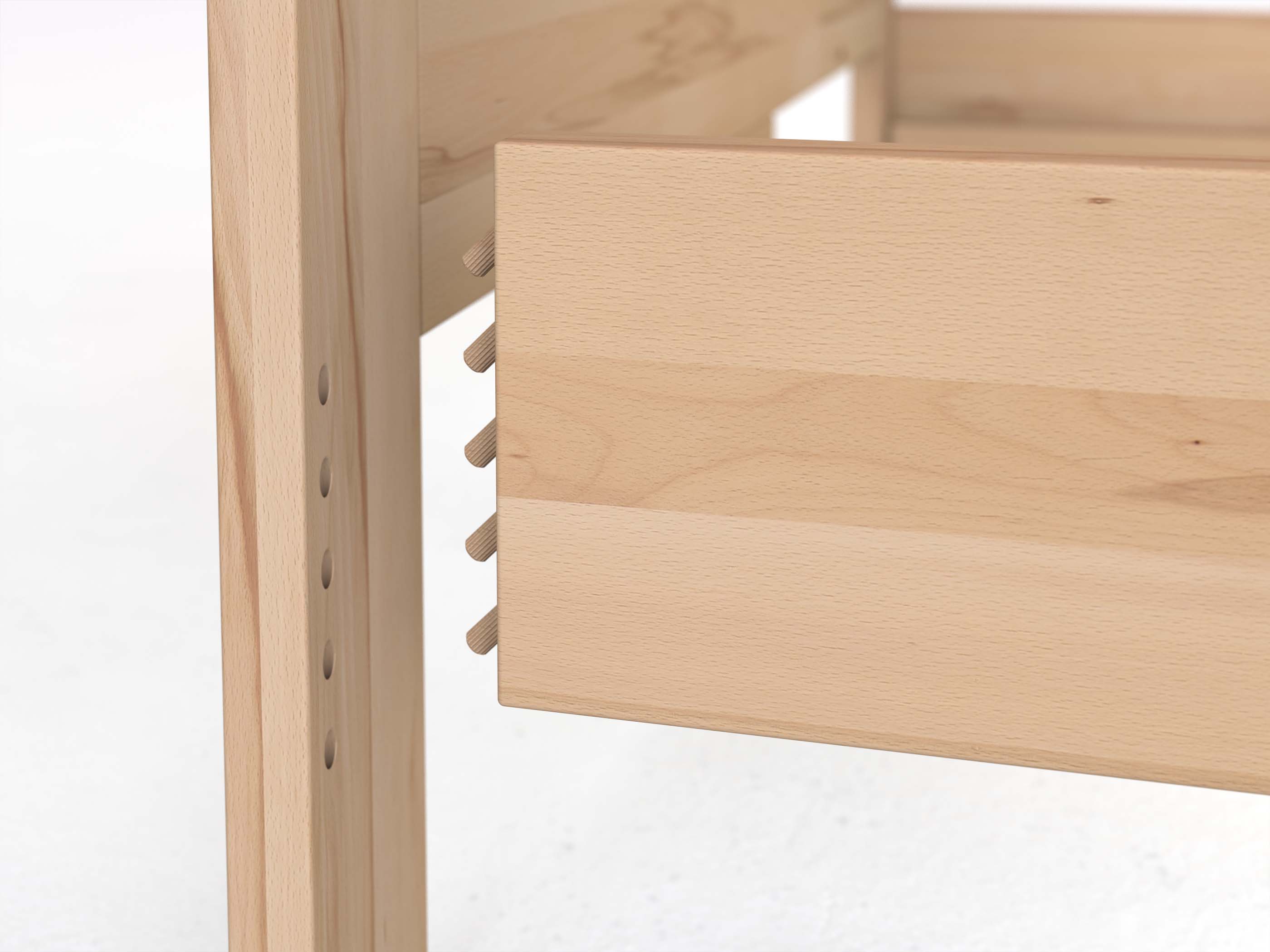 Einfache Holz-Steckverbindung (Musterbeispiel)
