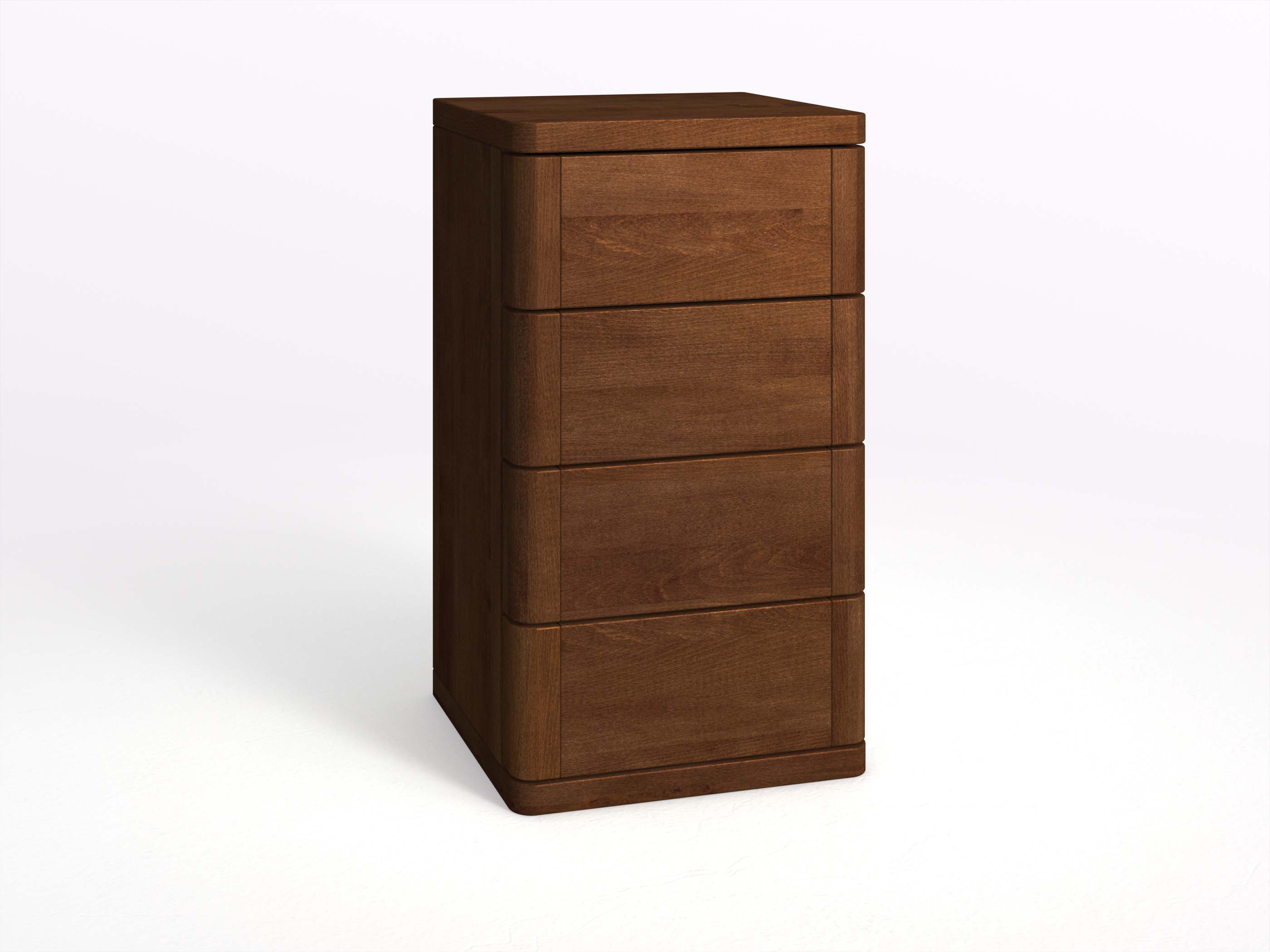 Buchenkommode Dunkel „Diana“ mit 4 Laden