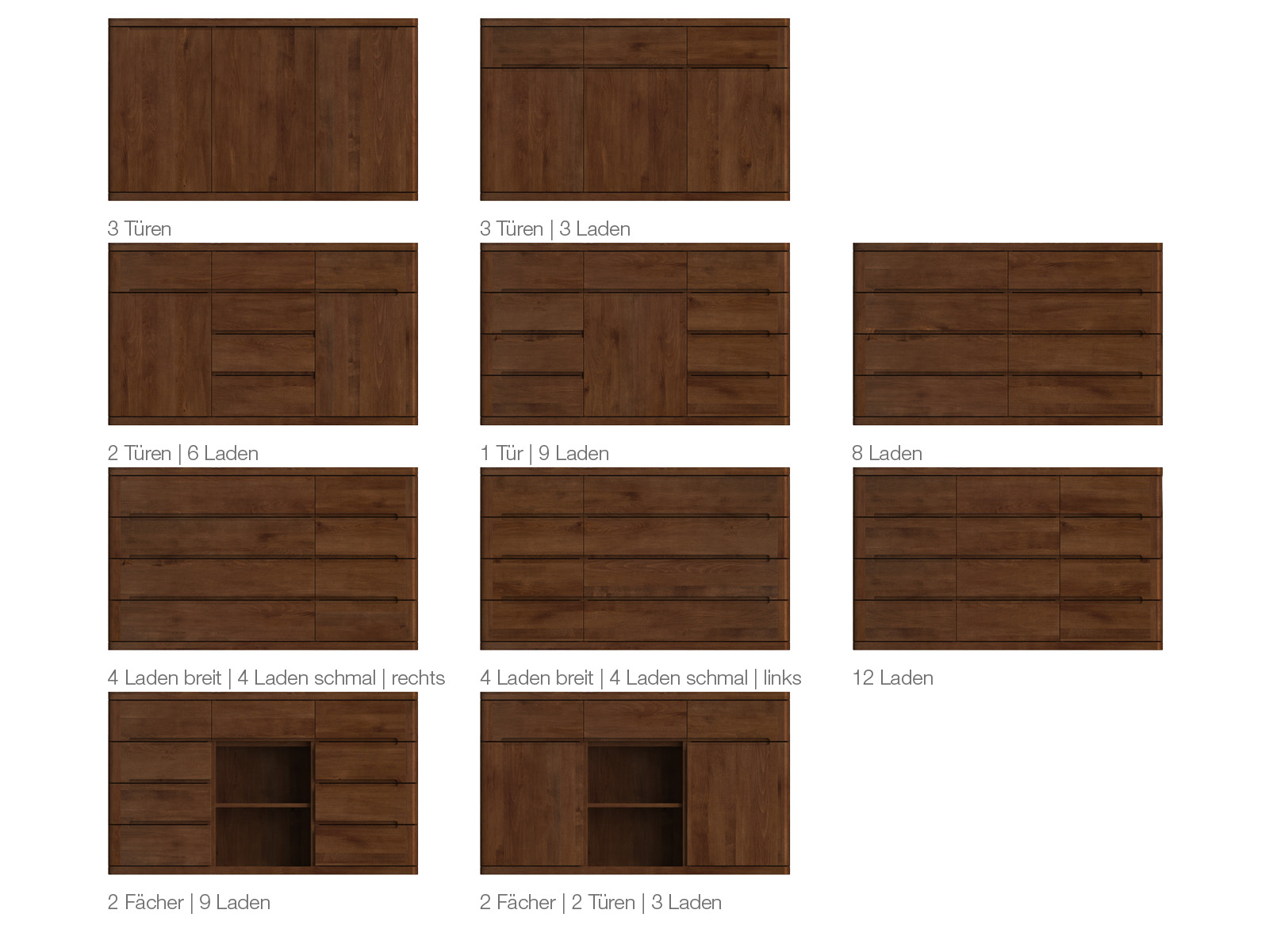 Übersicht der Ausführungen 