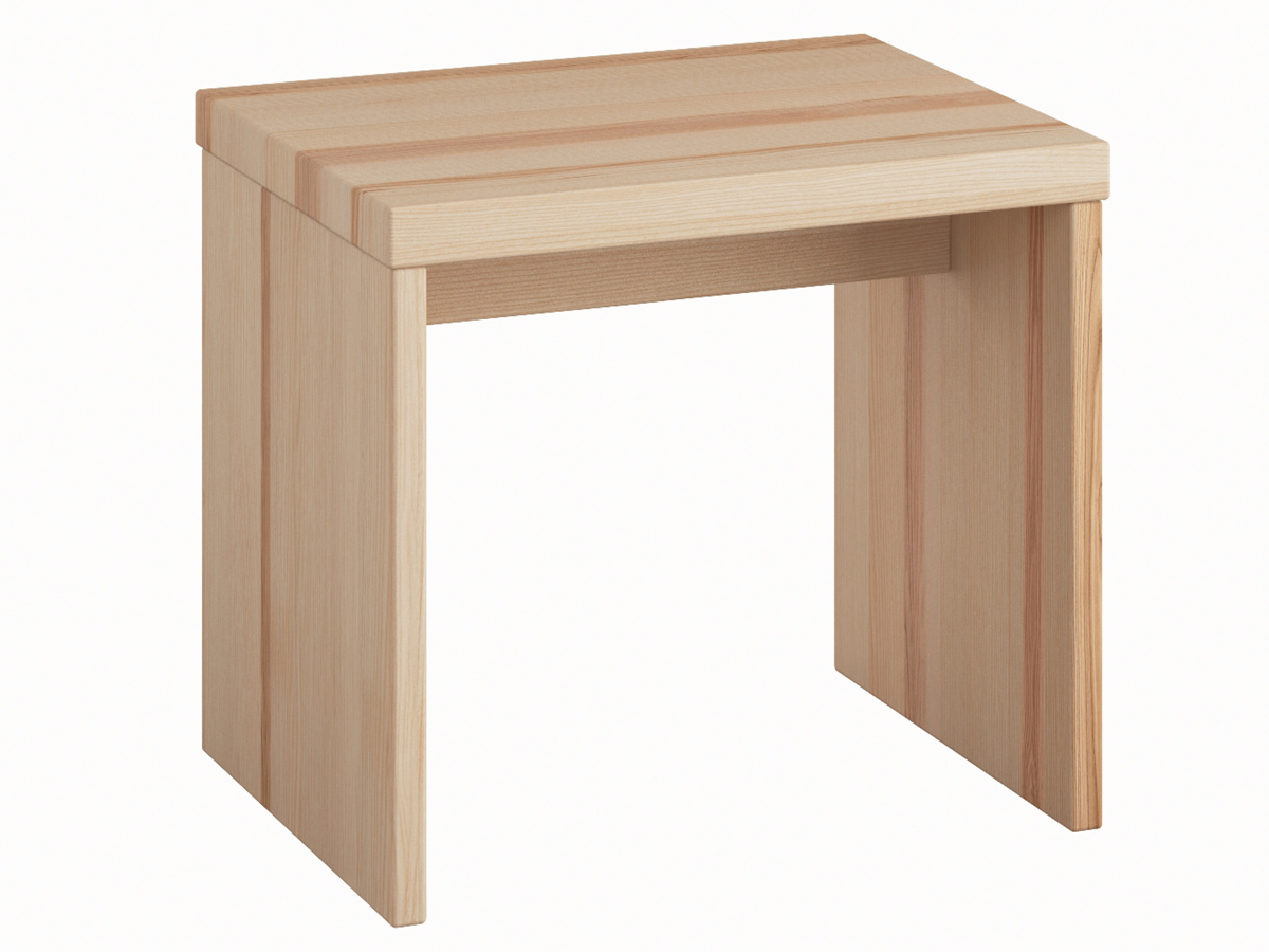 Nachttisch aus Esche „Emil“ ohne Schublade in Komforthöhe
