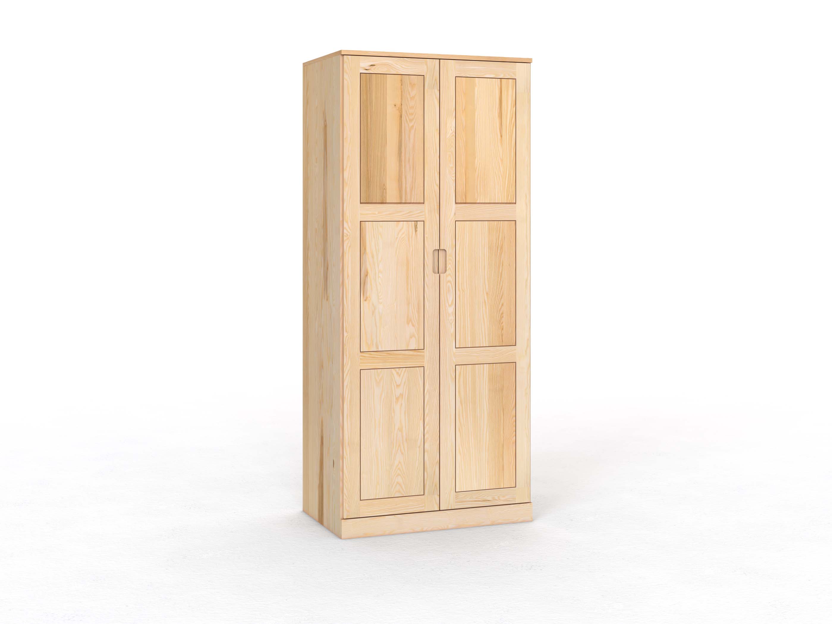 Eschenschrank „Enzian“, 2-türig, Höhe 235 cm, Griffleiste C („Lukas")