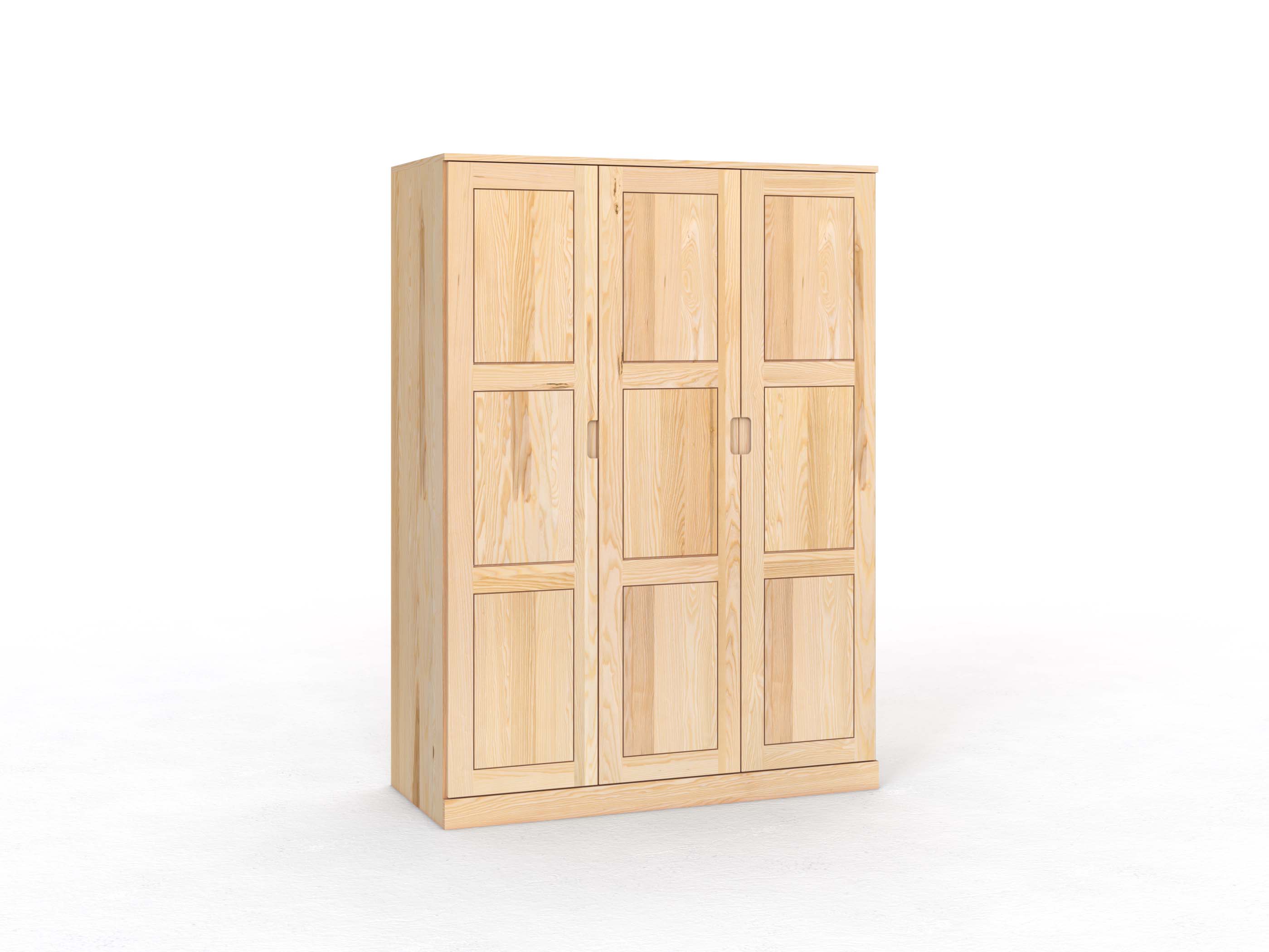Eschenschrank „Enzian“, 3-türig, Höhe 210 cm, Griffleiste C („Lukas")