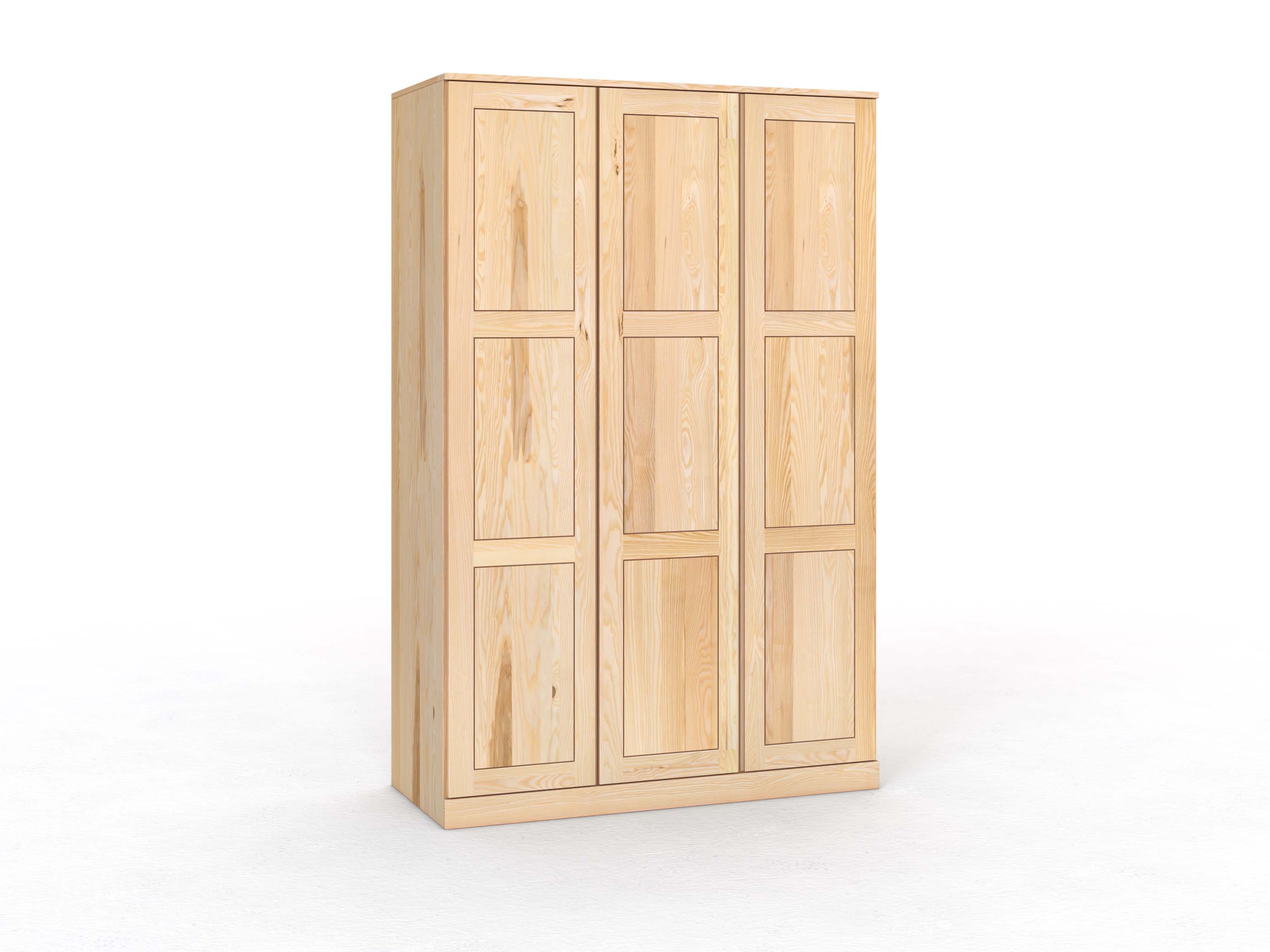 Eschenschrank „Enzian“, 3-türig, Höhe 235 cm, Griffleiste A („Patrizia")