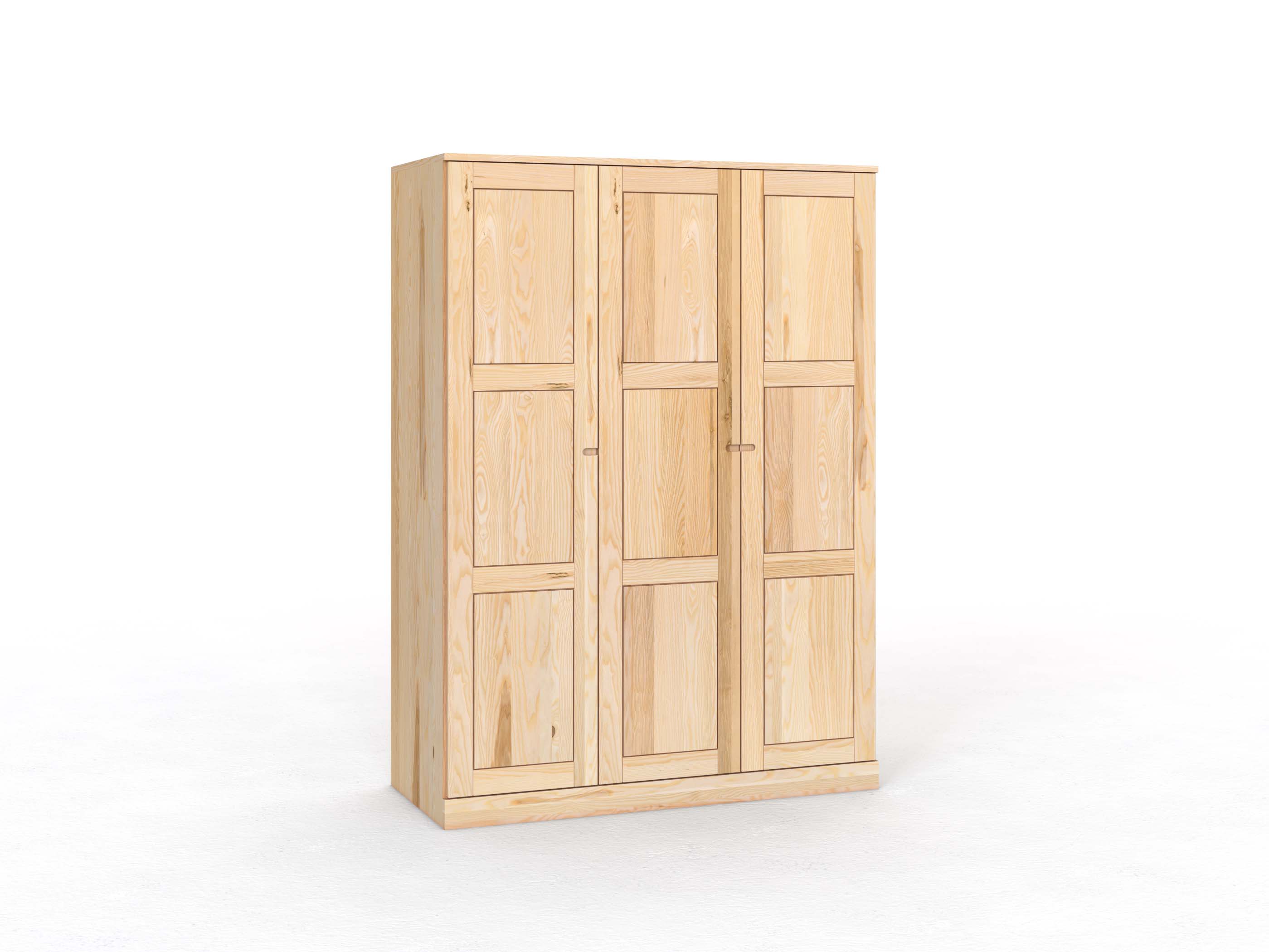 Eschenschrank „Enzian“, 3-türig, Höhe 210 cm, Griff Seite („Stefan")