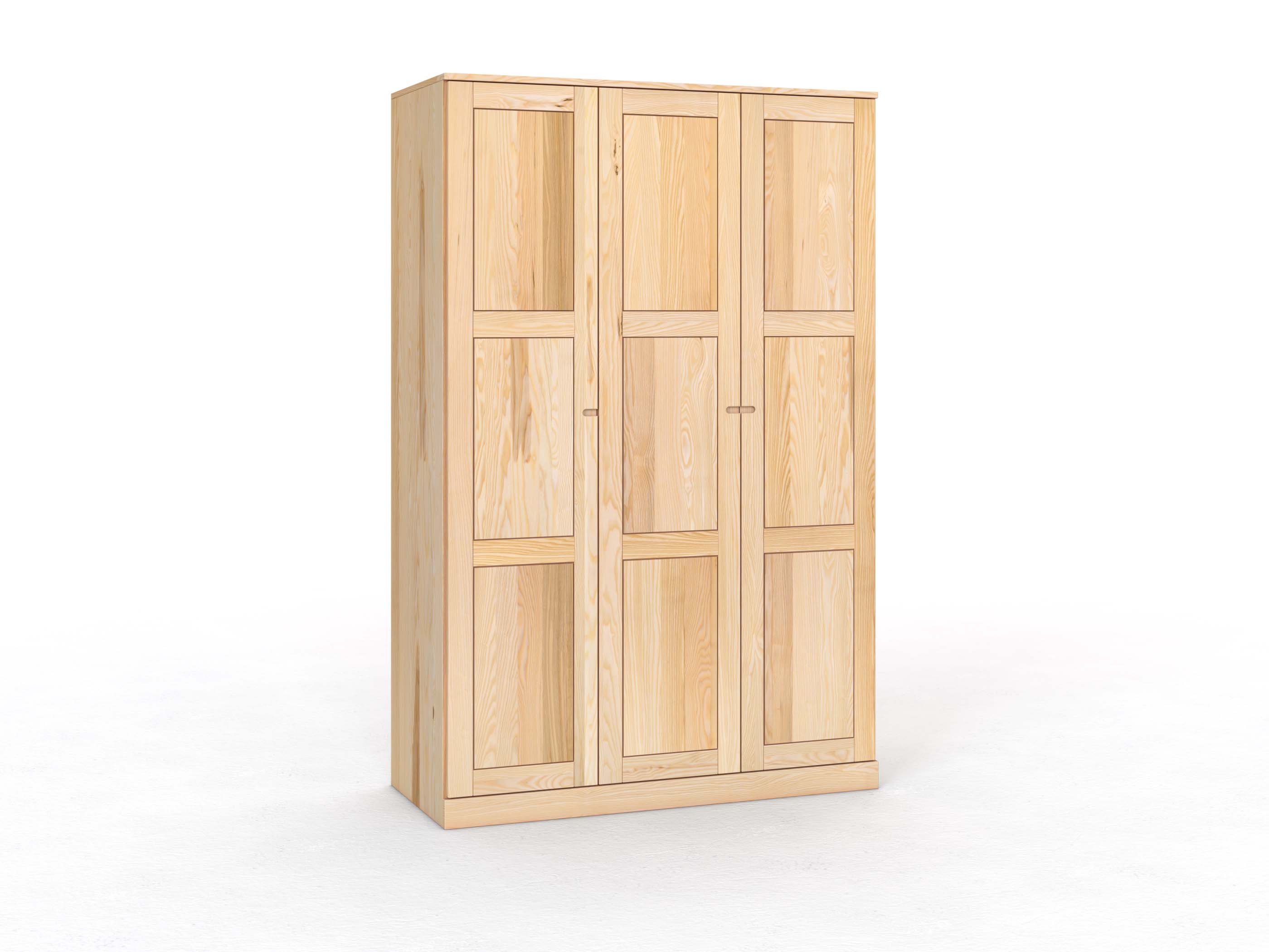 Eschenschrank „Enzian“, 3-türig, Höhe 235 cm, Griff Seite („Stefan")