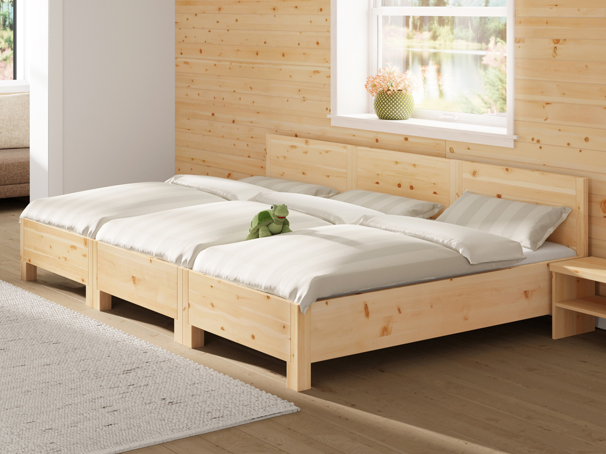 Familienbett „Josef“ bestehend aus 3 Betten mit den Maßen 90 x 200 cm