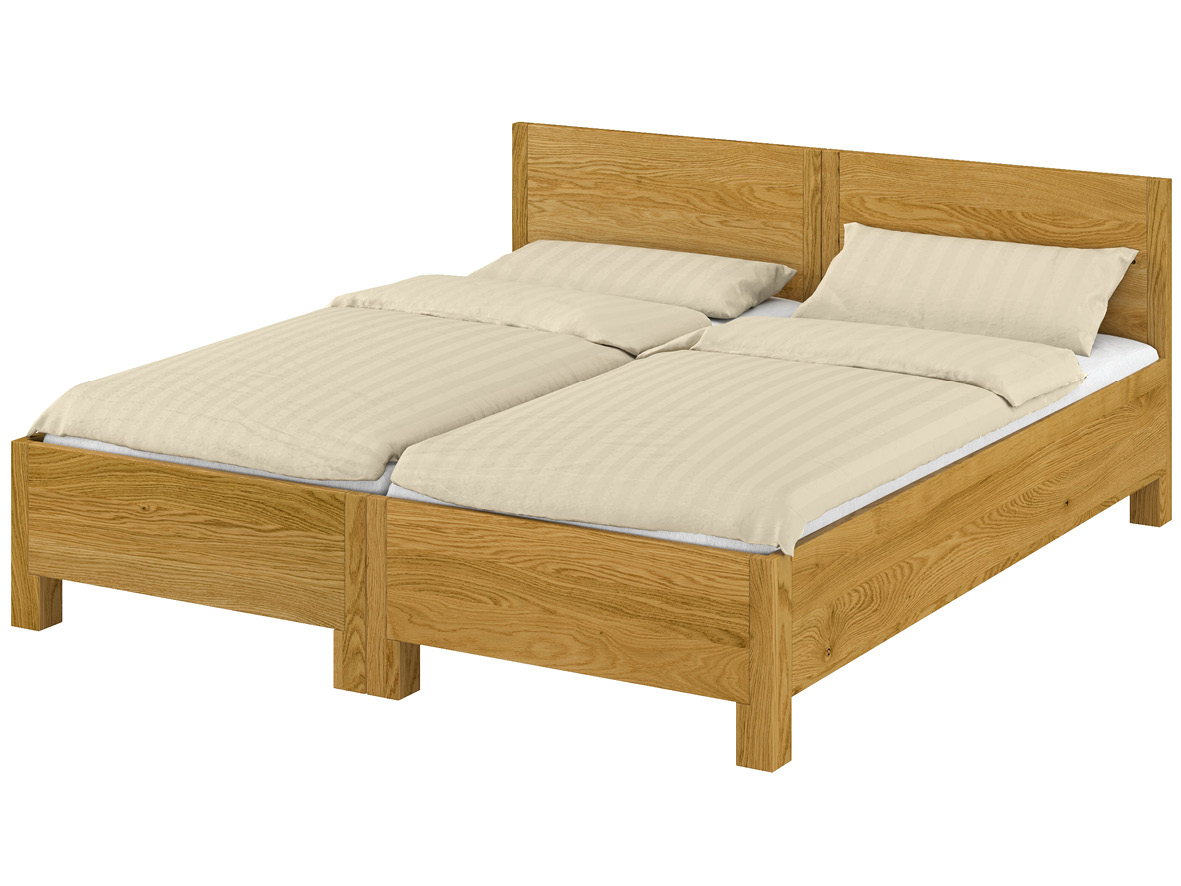 "Josef" als Doppelbett: Man kann die Betten ganz einfach trennen und auch als Einzelbetten benutzen.