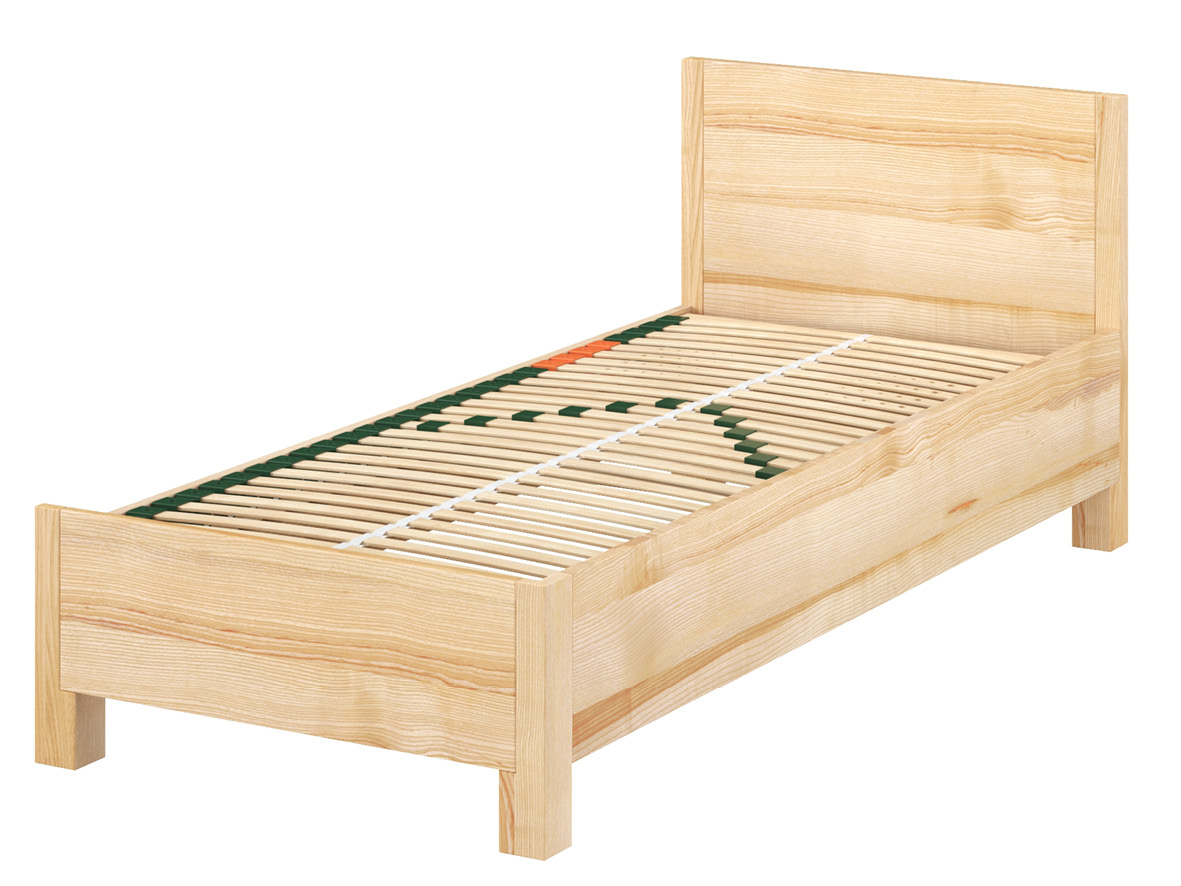 Rechtes Bett: Die rechte äußere Bettseite ist wie bei einem klassischen Bett ausgeführt, die innere Bettseite ist nicht so hoch. 