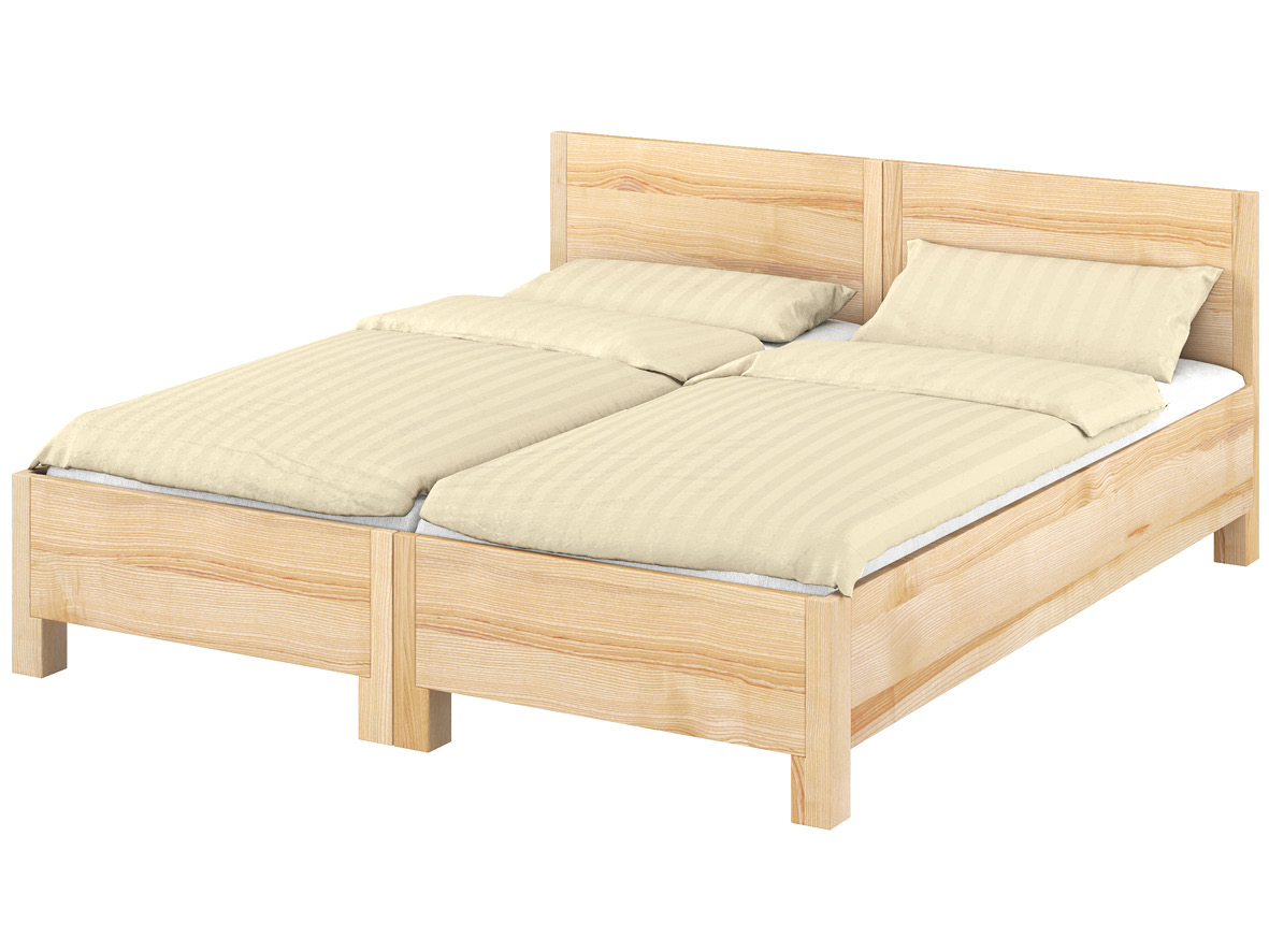 "Josef" als Doppelbett: Man kann die Betten ganz einfach trennen und auch als Einzelbetten benutzen.