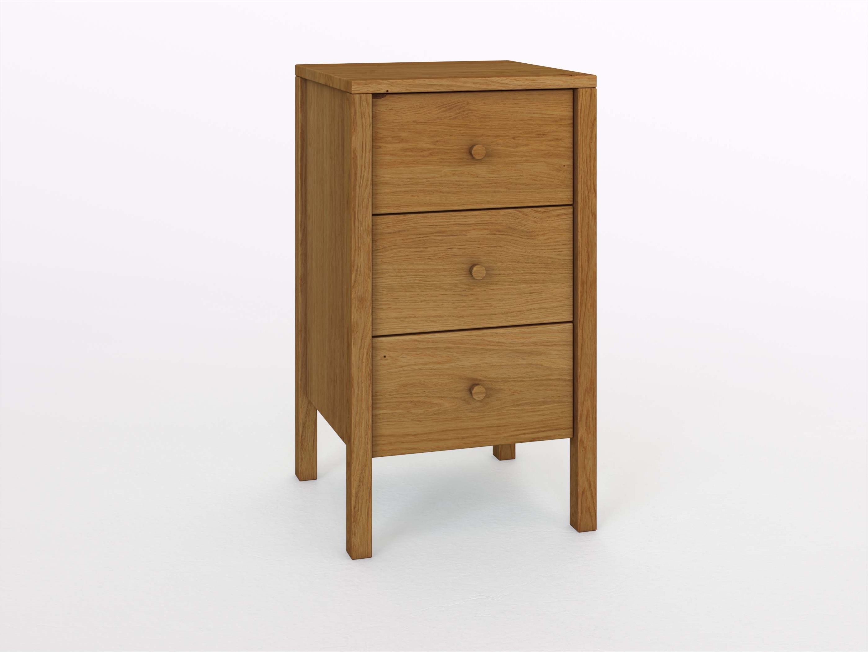 Eichenkommode „Gustav“ 50 cm mit Tür, Griff: Kasper