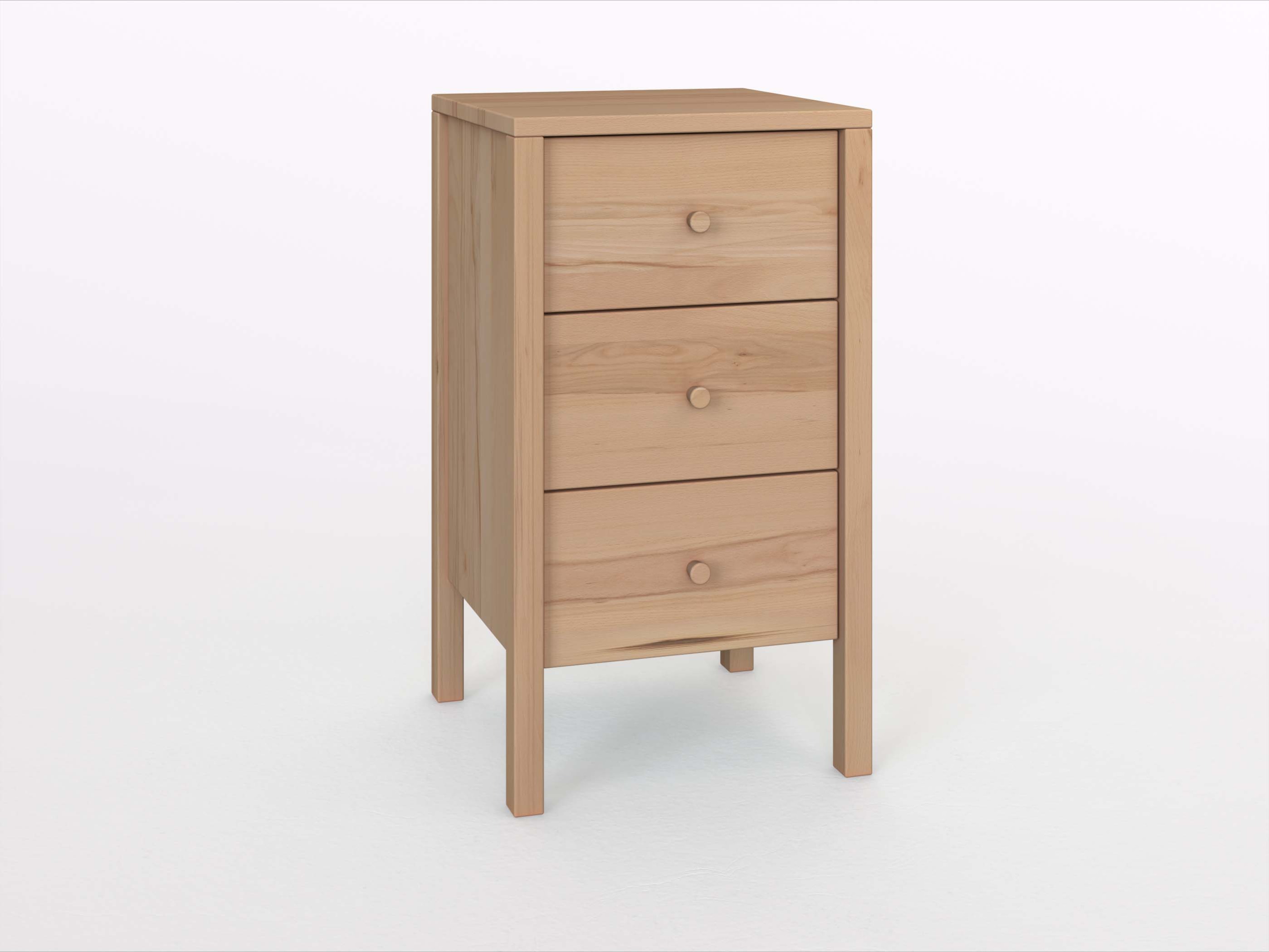 Buchenkommode „Gustav“ 50 cm mit Griff: Kasper