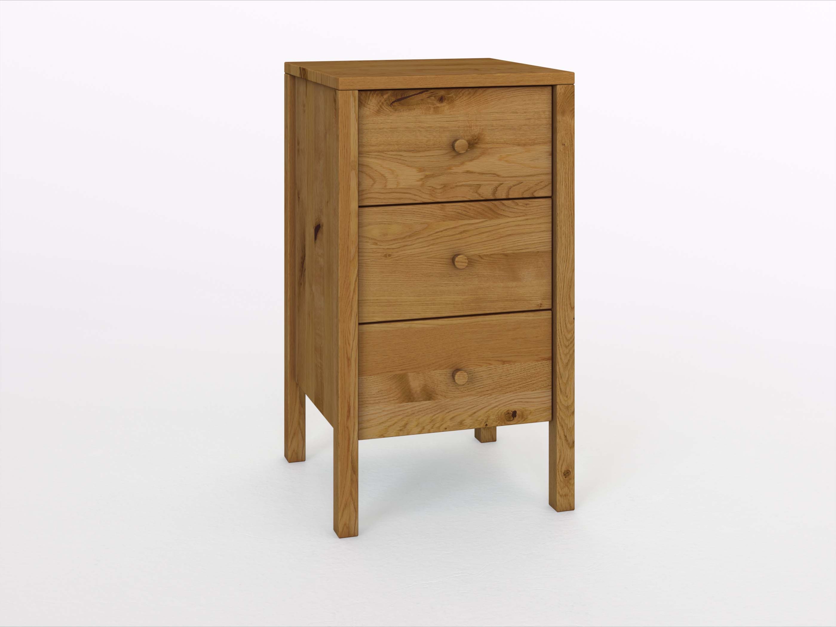 Wildeichenkommode „Gustav“ 50 cm mit Griff: Kasper