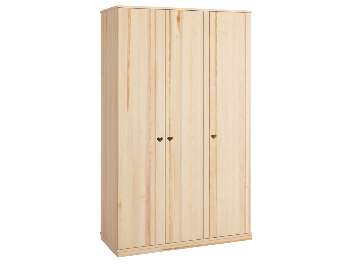 Schrank aus Esche „Heidi“ 3-türig, Höhe 235 cm