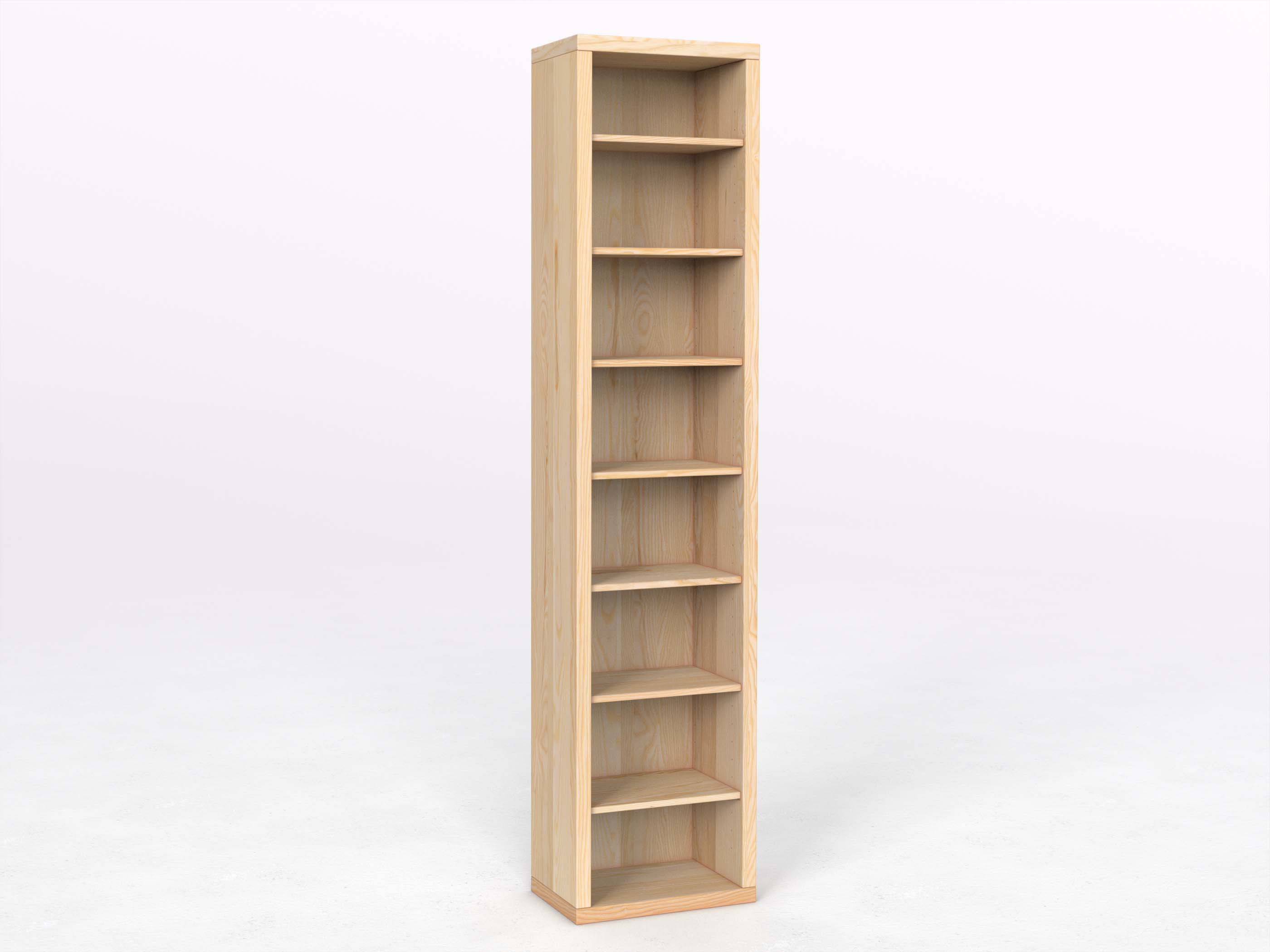 Eschenregal "Ingrid" 50 cm, Höhe 218 cm