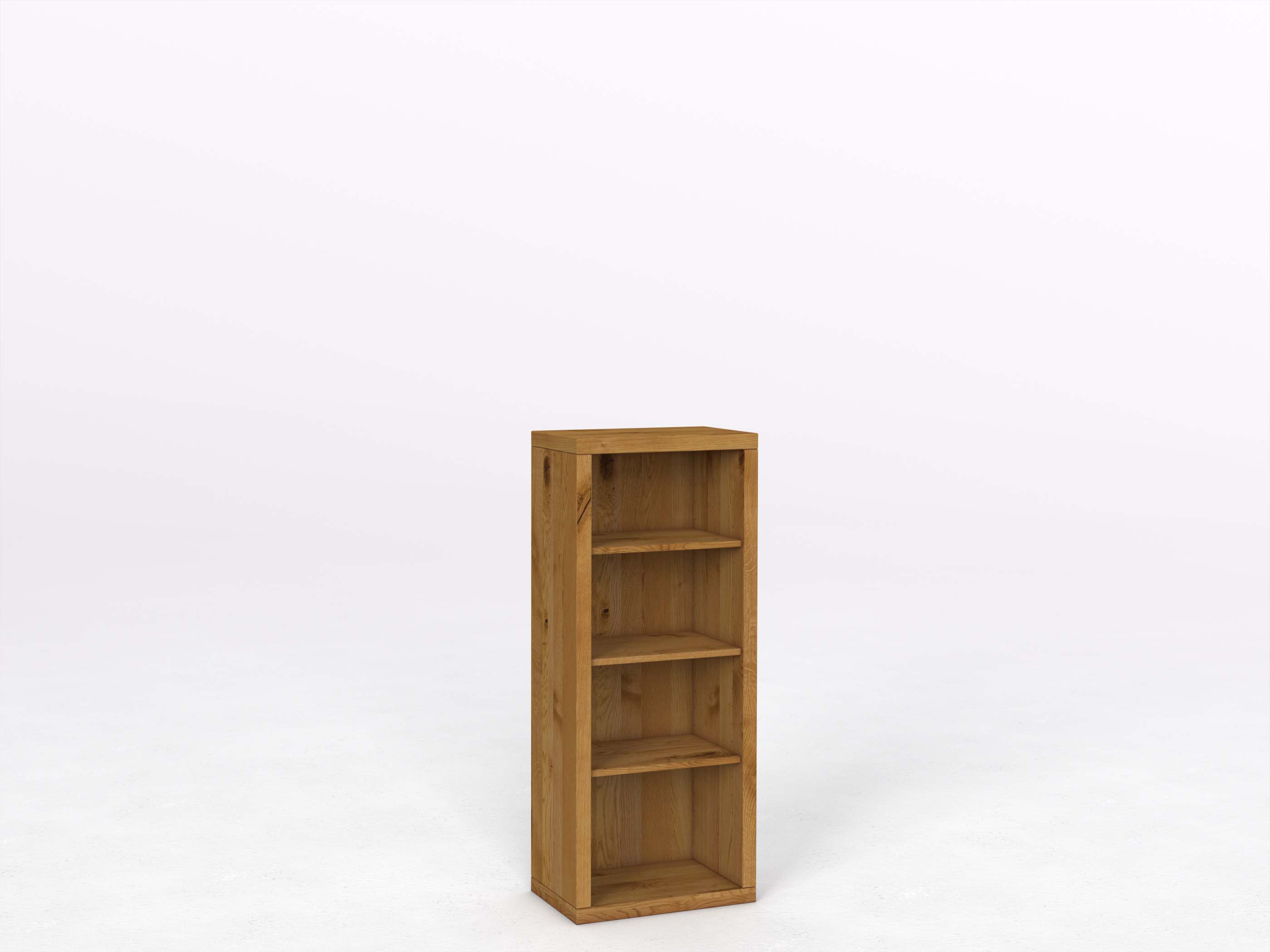 Wildeichenregal "Ingrid" 50 cm, Höhe 120 cm