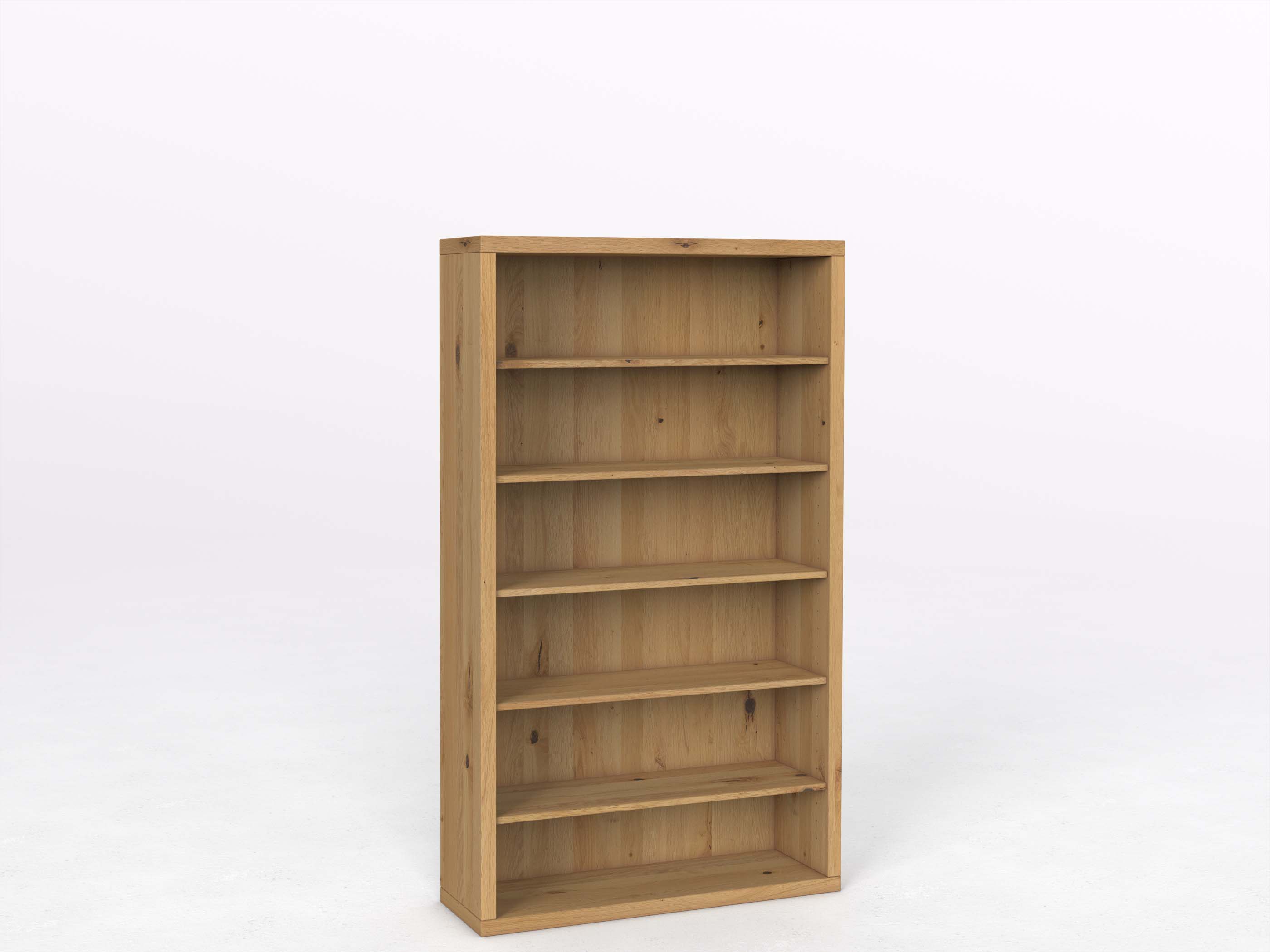Wildeichenregal Hell „Ingrid“ 100 cm, Höhe 169 cm