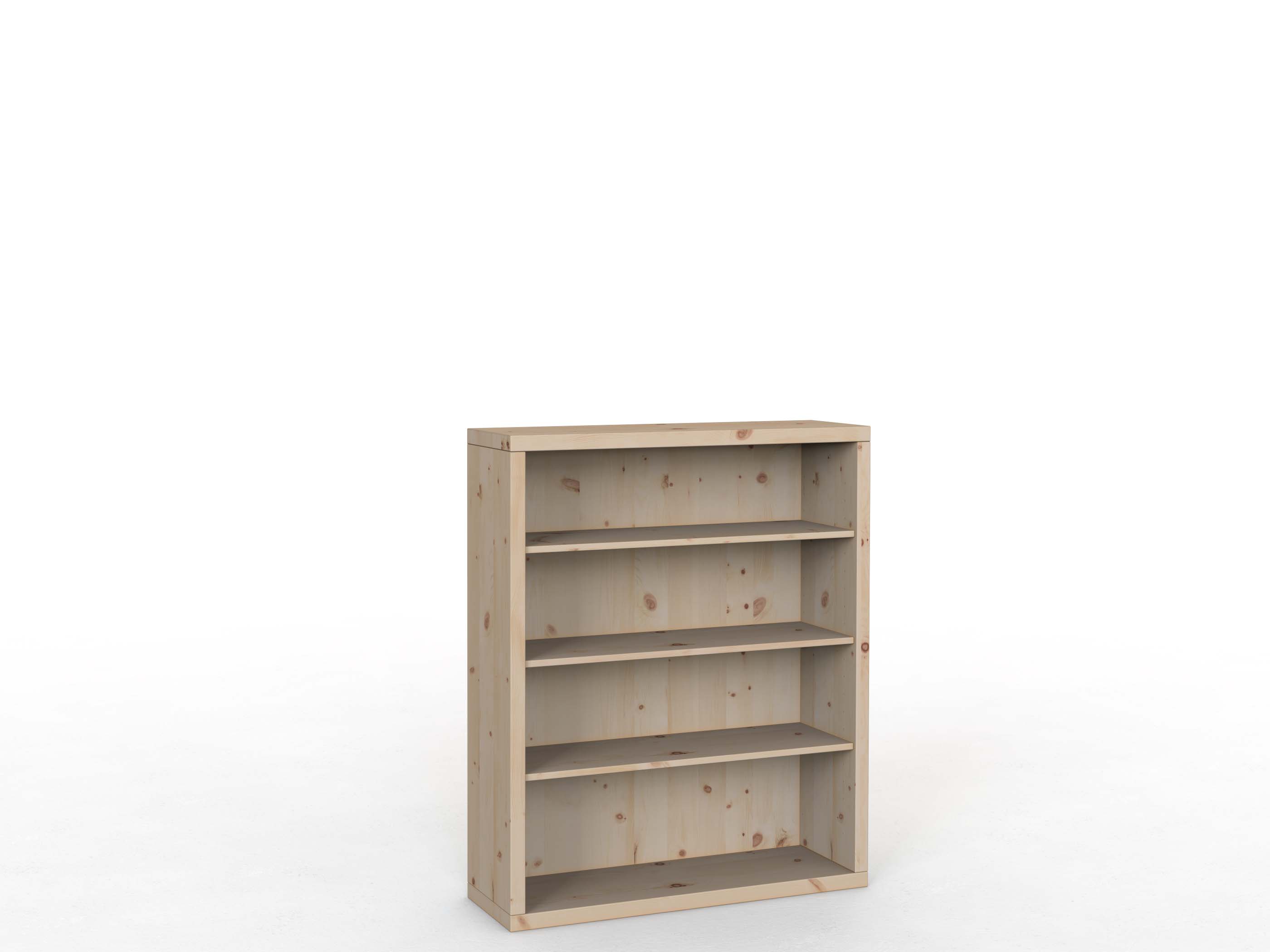 Zirbenregal "Ingrid" 100 cm, Höhe 120 cm