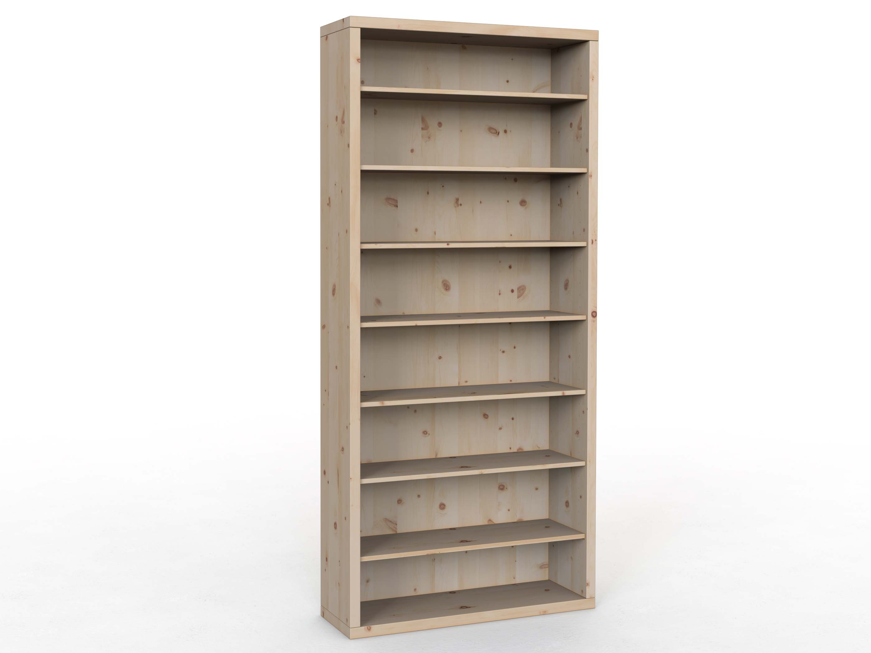 Zirbenregal "Ingrid" 100 cm, Höhe 218 cm