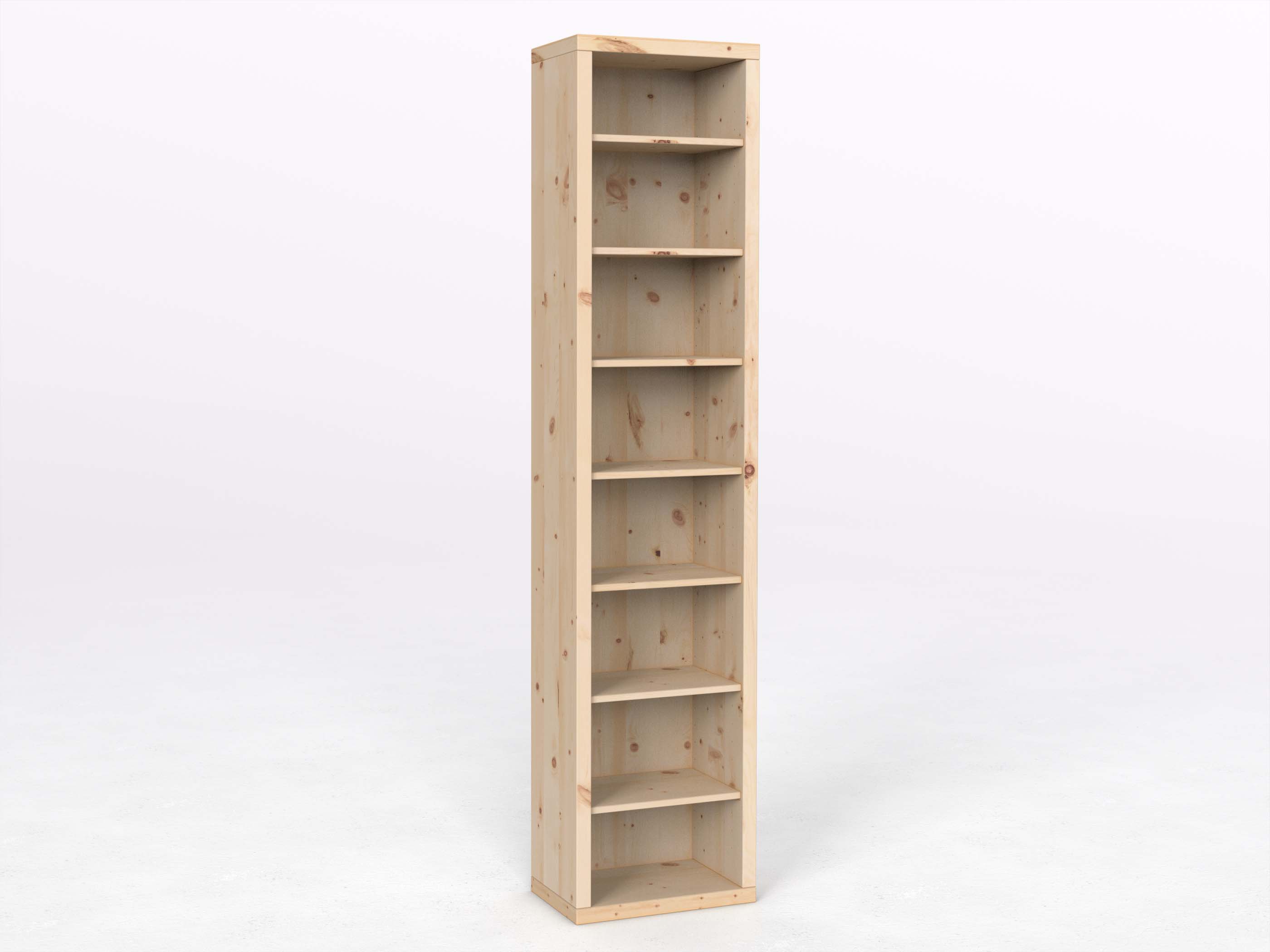 Zirbenregal "Ingrid" 50 cm, Höhe 218 cm