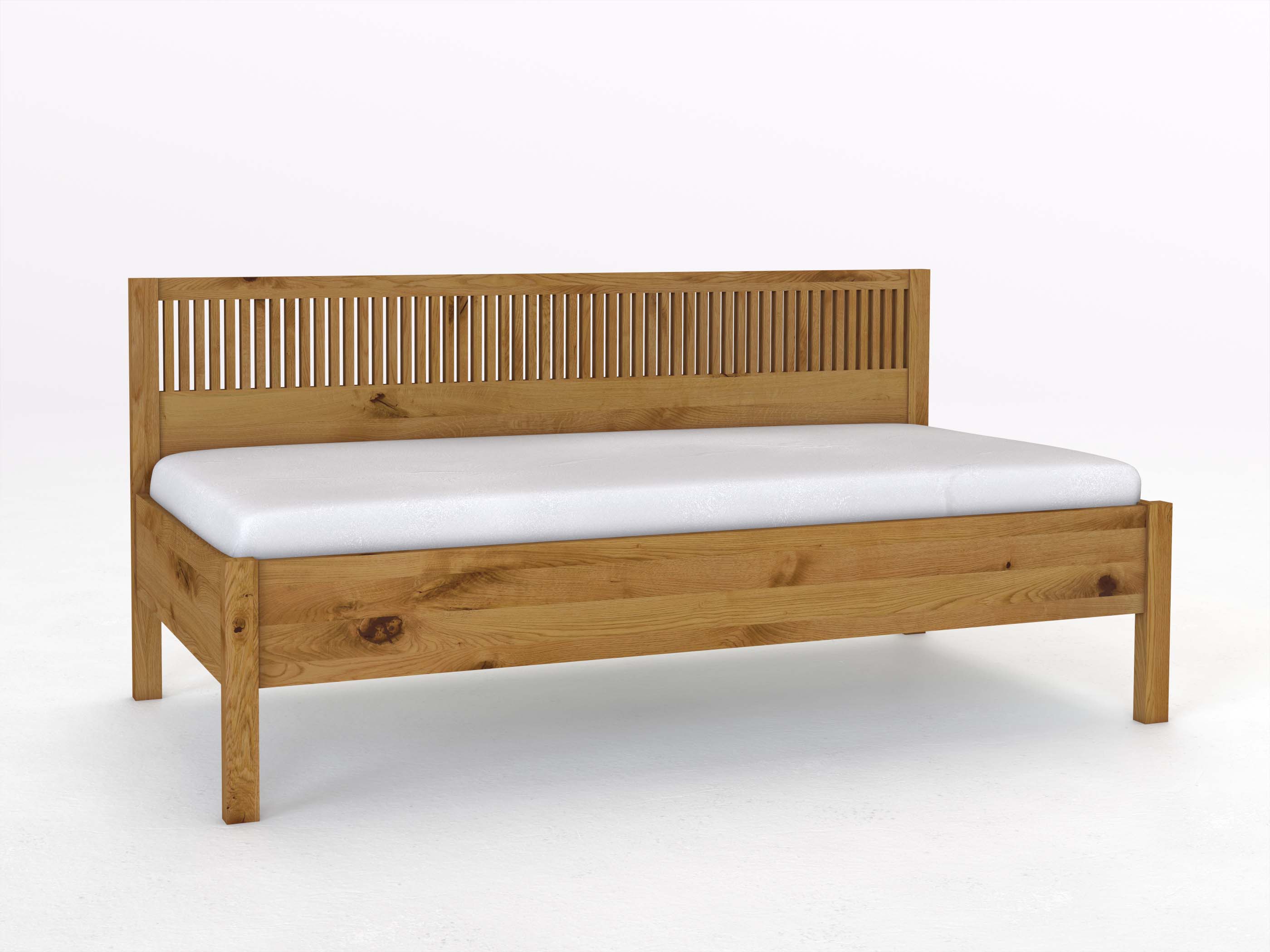 Sofabett „Julia“ aus Wildeiche in den Maßen 90 x 200 cm - ohne Armlehne