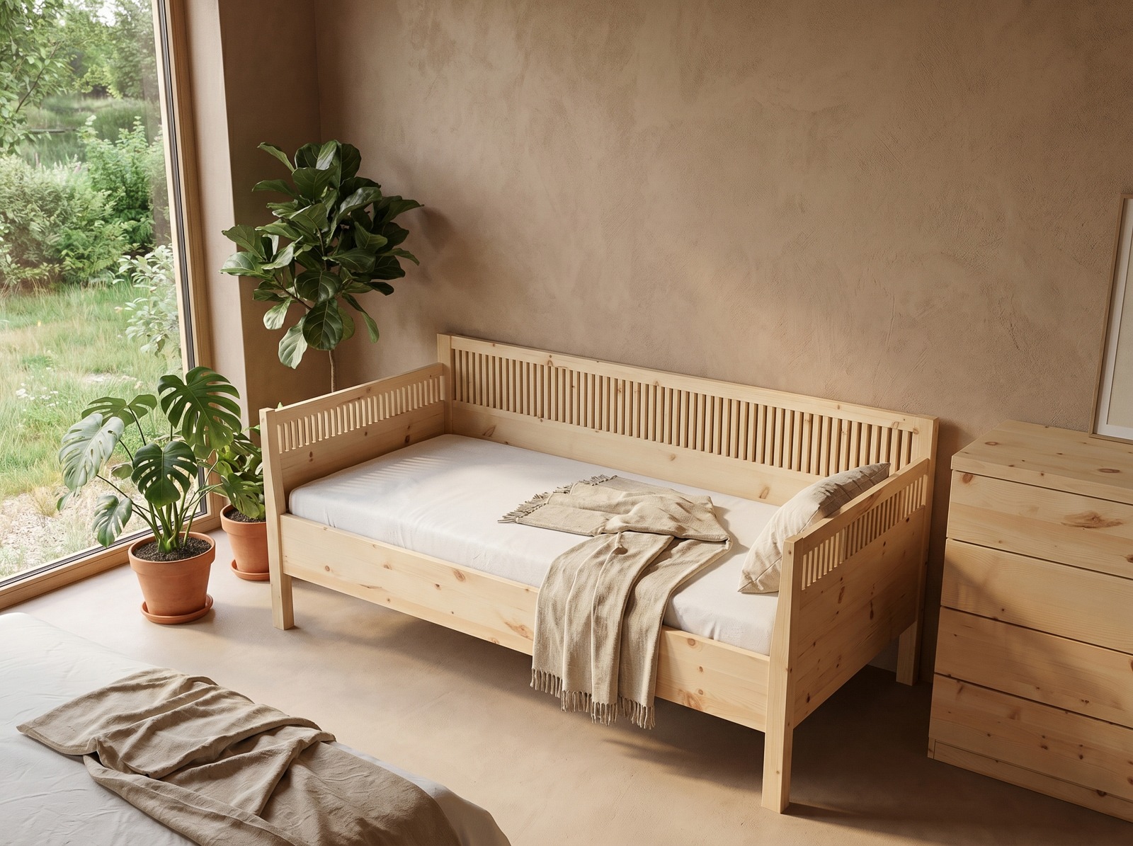 Sofabett „Julia“ aus alpenländischer Zirbe