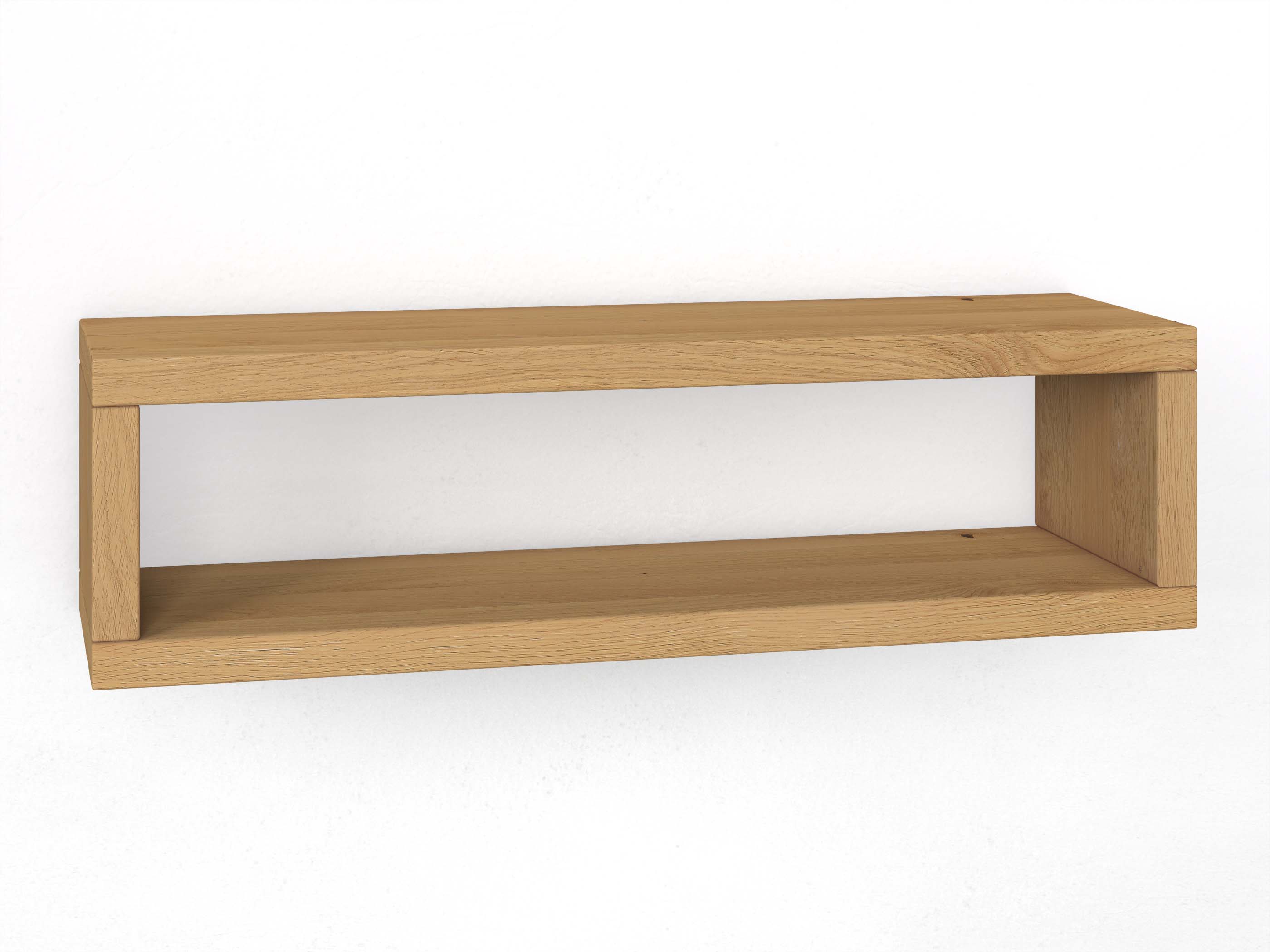 Wandregal „Karin“ aus Wildeiche Hell