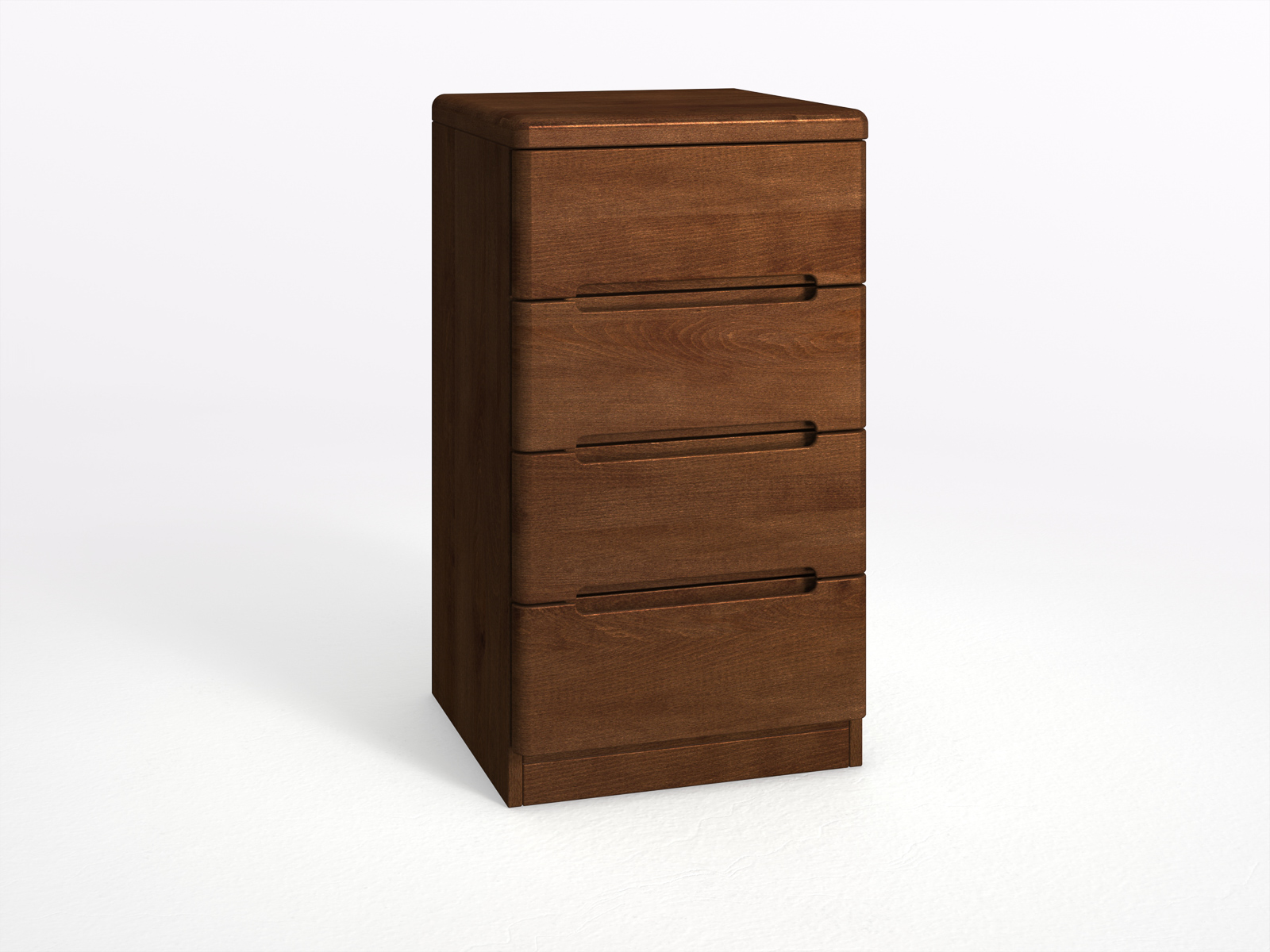 Buchenkommode Dunkel „Marlon“ mit 4 Laden 