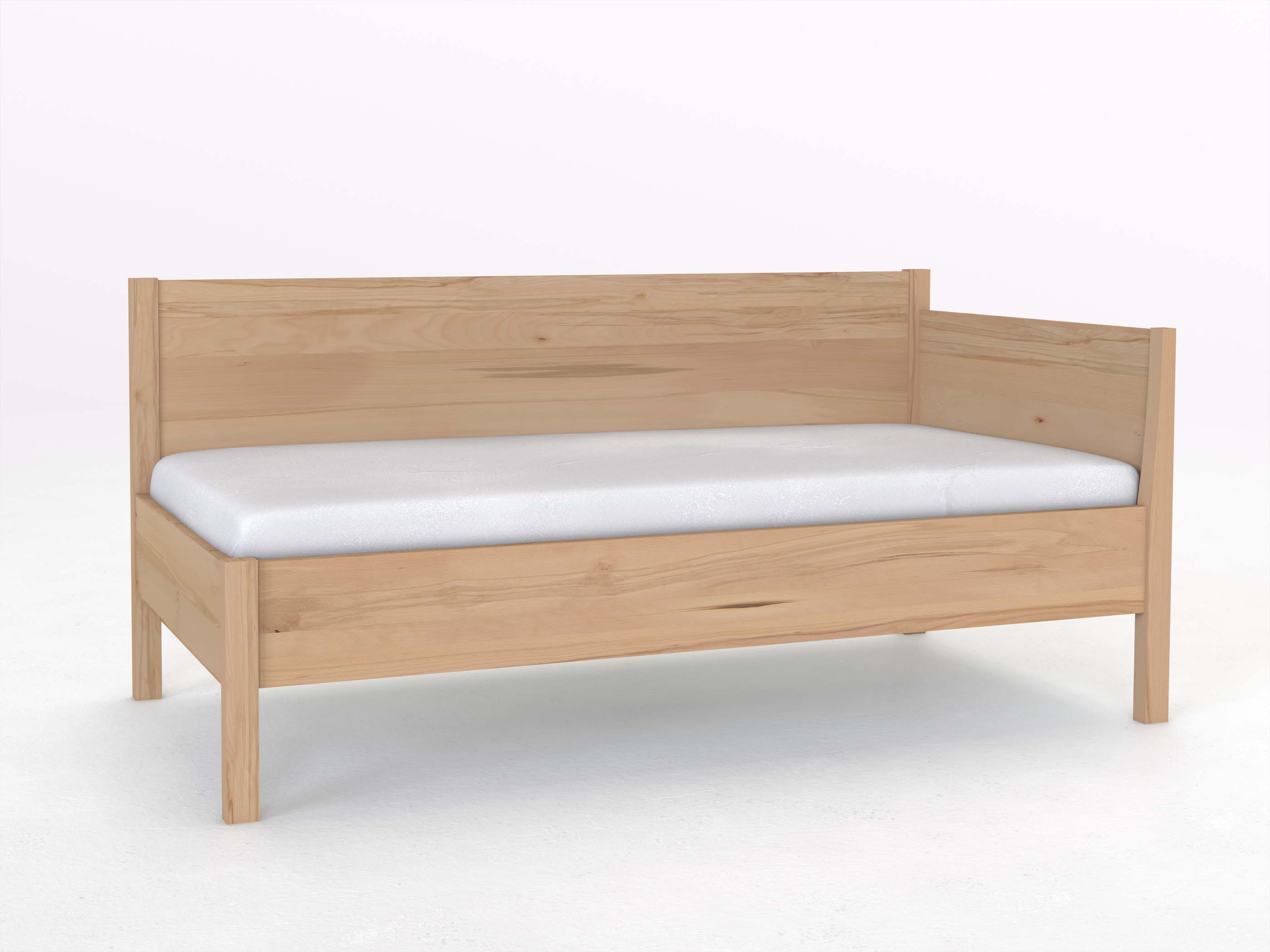 Sofabett „Melanie“ aus Buche in den Maßen 90 x 200 cm - mit Armlehne rechts