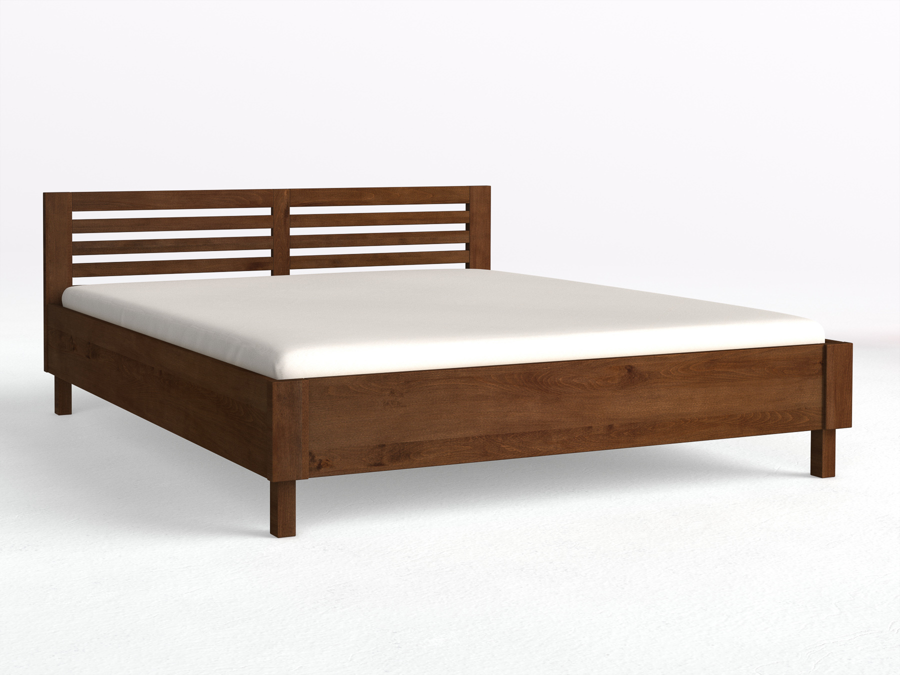 Buchenbett Dunkel „Moritz“ in 180 x 200 cm