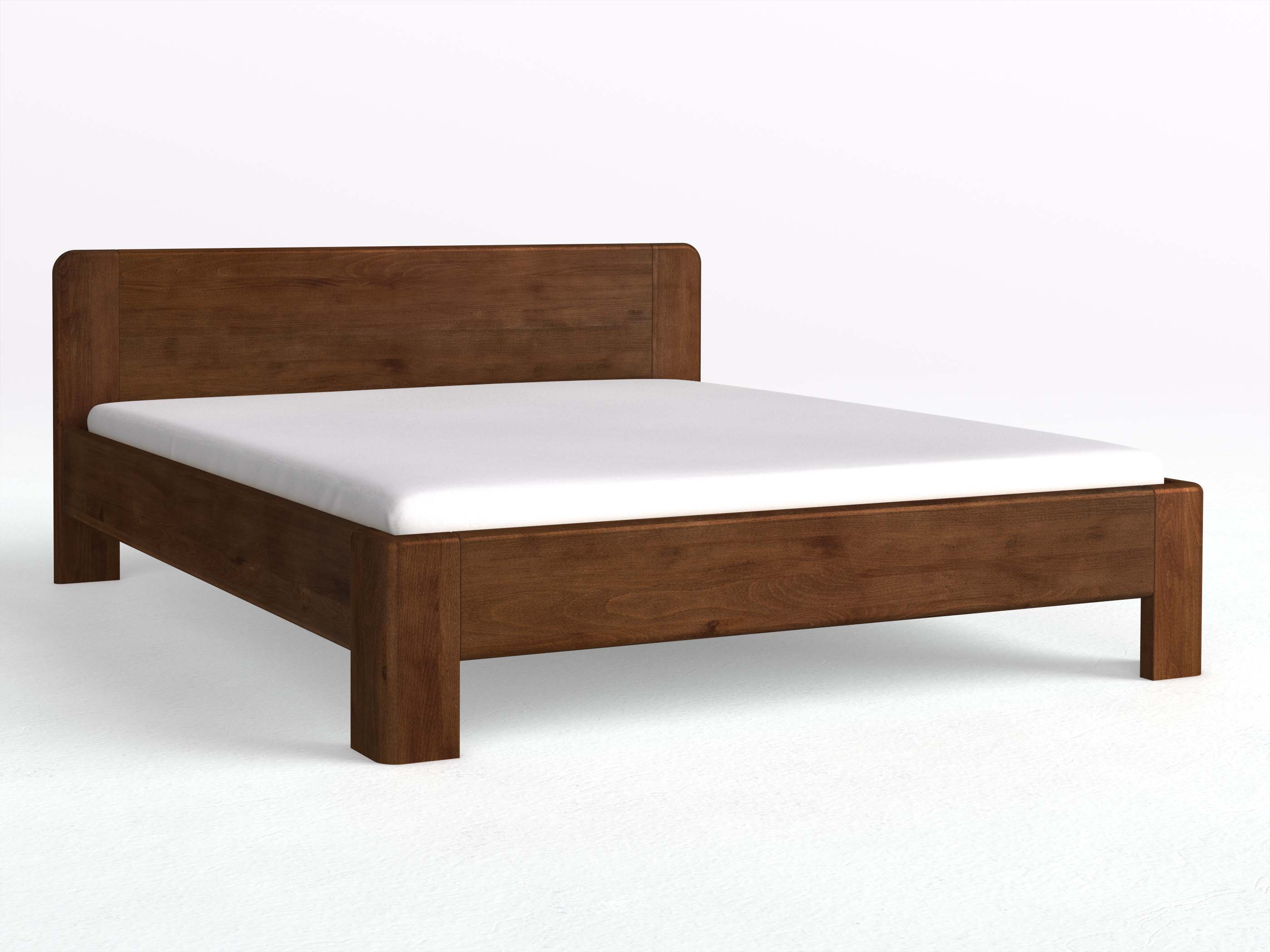 Buchenbett Dunkel „Niklas“ in 180 x 200 cm