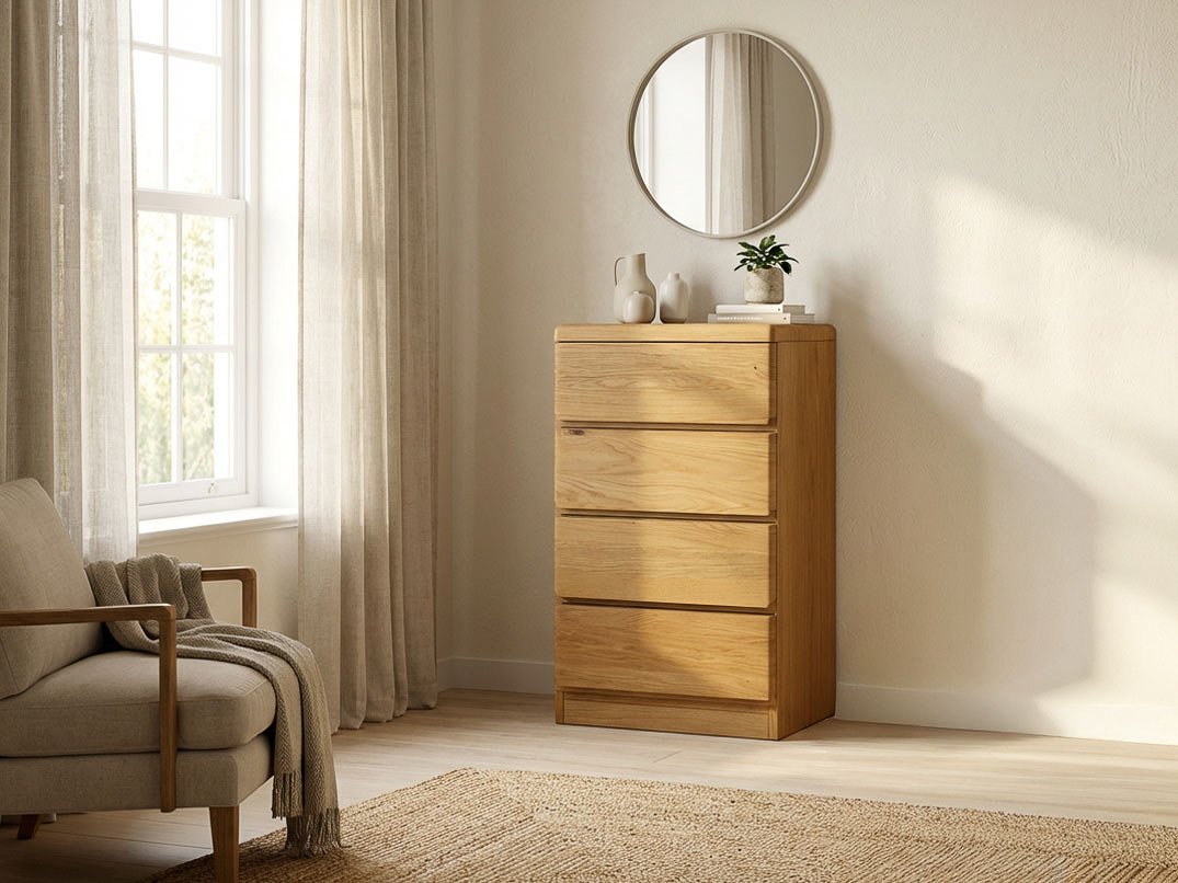 Eichenkommode „Norbert“ mit 4 Laden