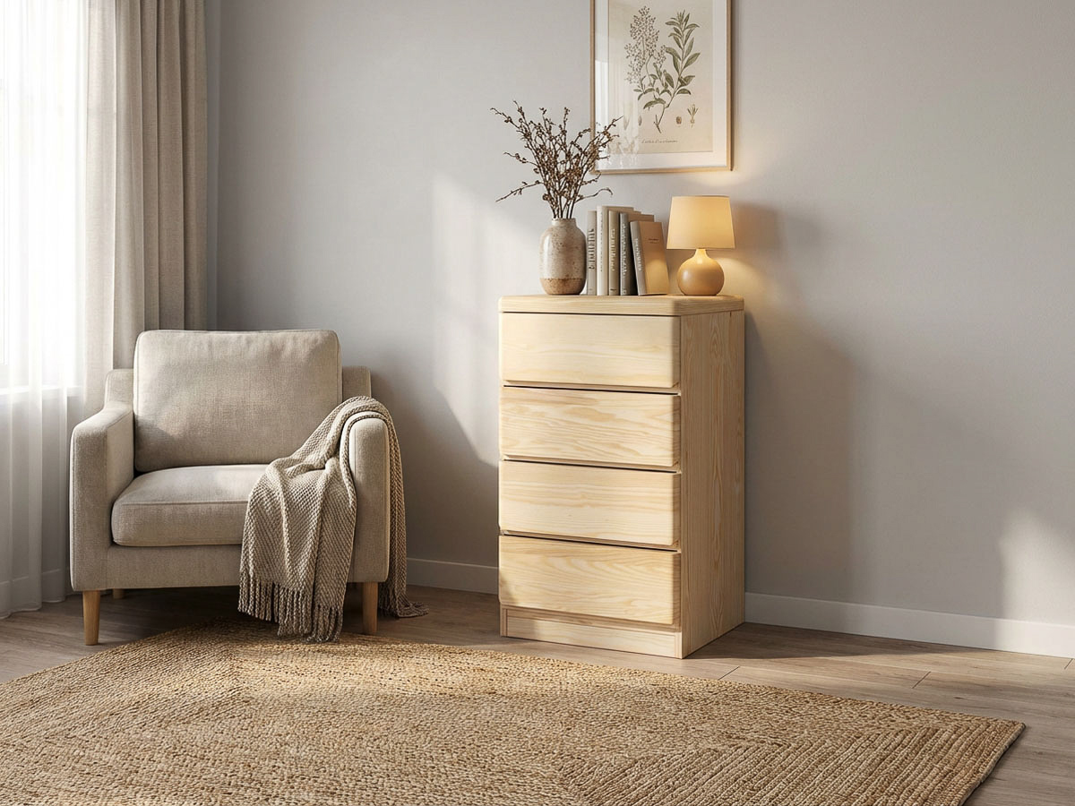 Eschenkommode „Norbert“ mit 4 Laden