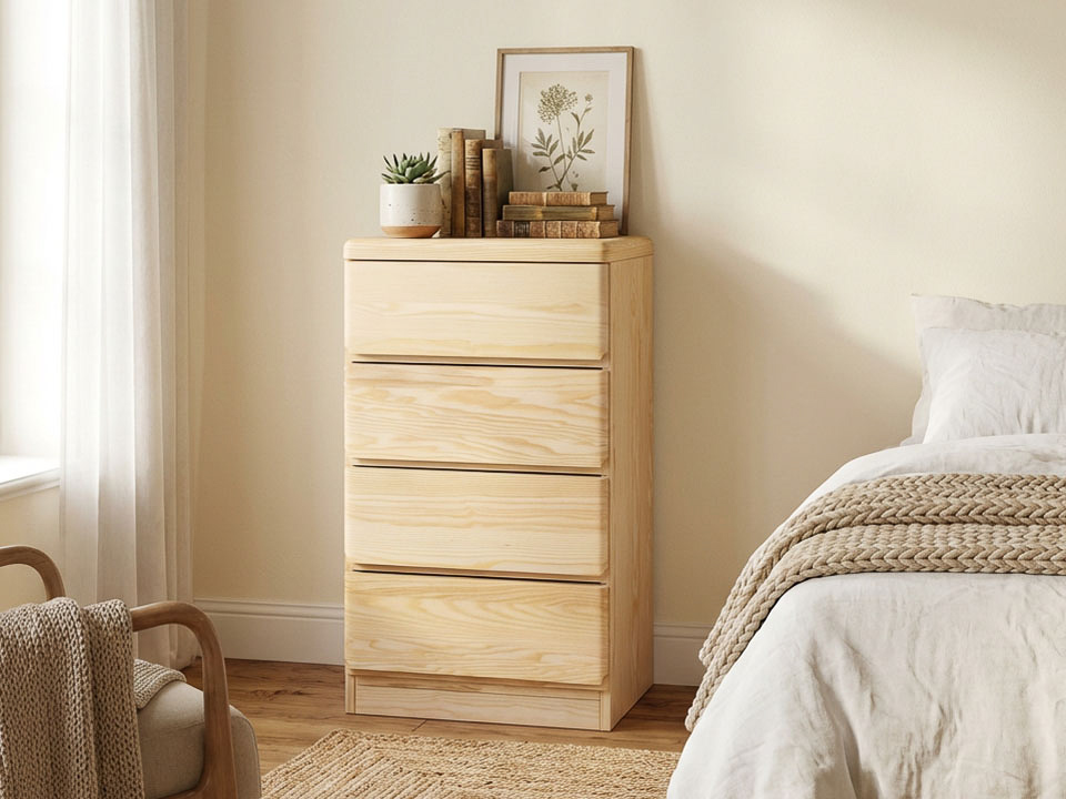 Eschenkommode „Norbert“ mit 4 Laden