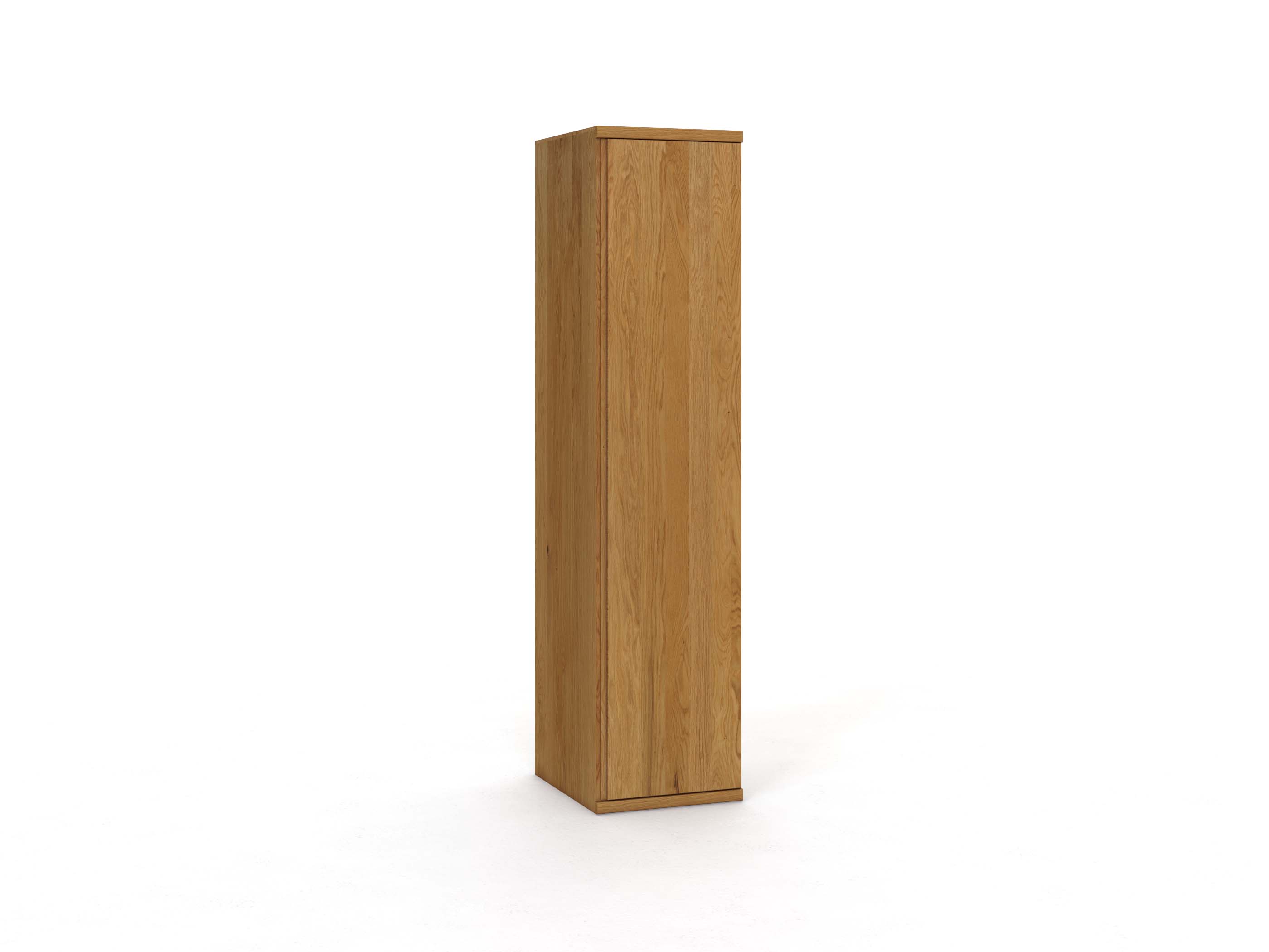 Zirbenschrank „Romana“, 1-türig, Höhe 220 cm, Griffausführung „Patrizia“,  Türanschlag rechts