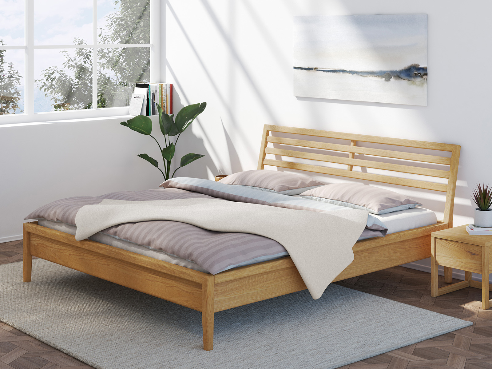 Bett „Ben“ aus Massivholz in 180 x 200 cm