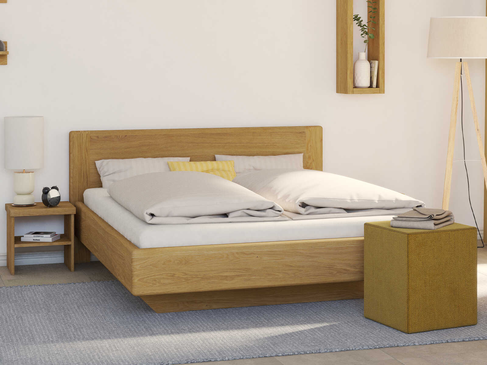 Bett „Elisabeth“ aus Eiche in 180 x 200 cm