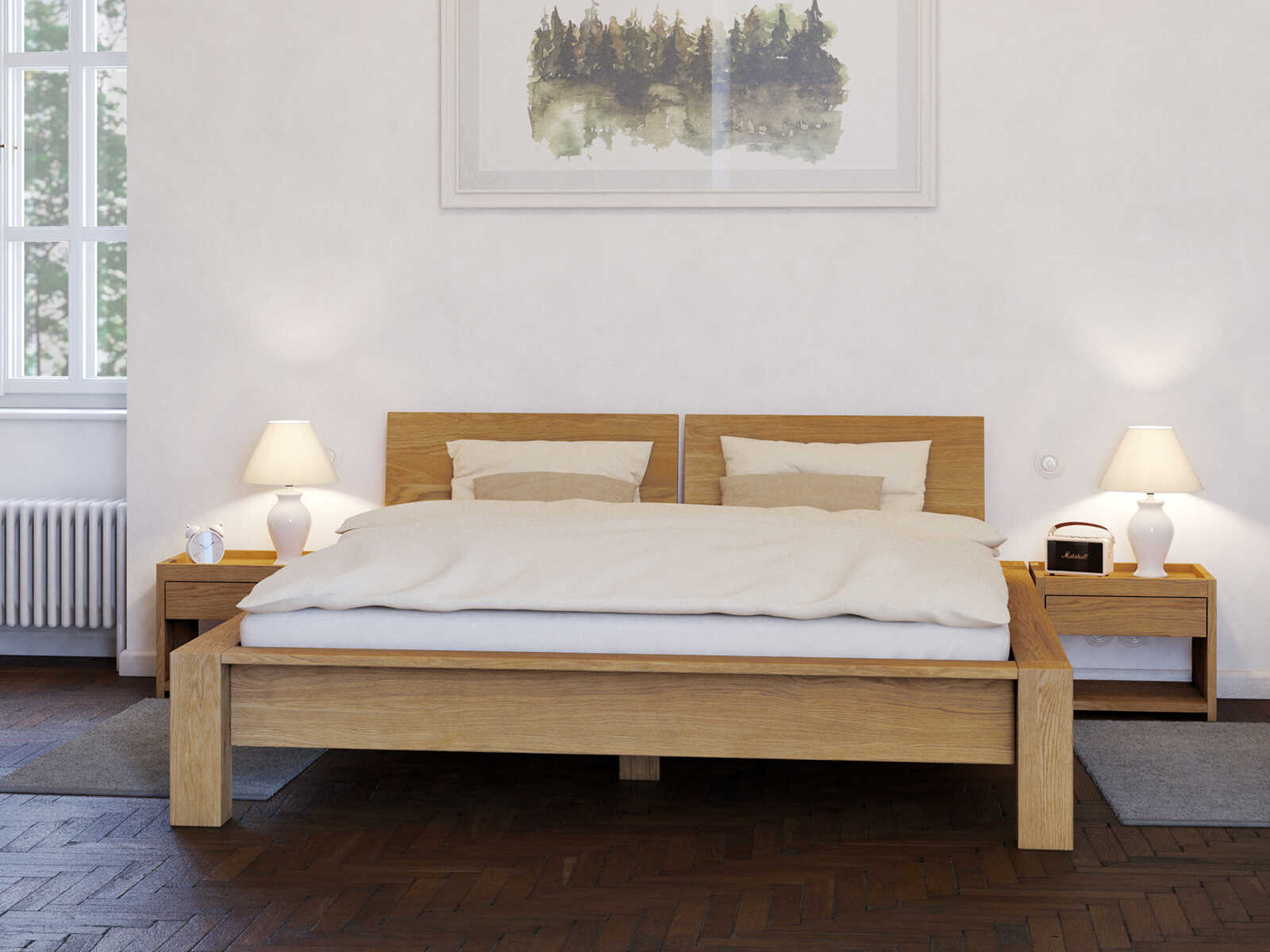 Bett „Hanna“ aus Massivholz in 180 x 200 cm