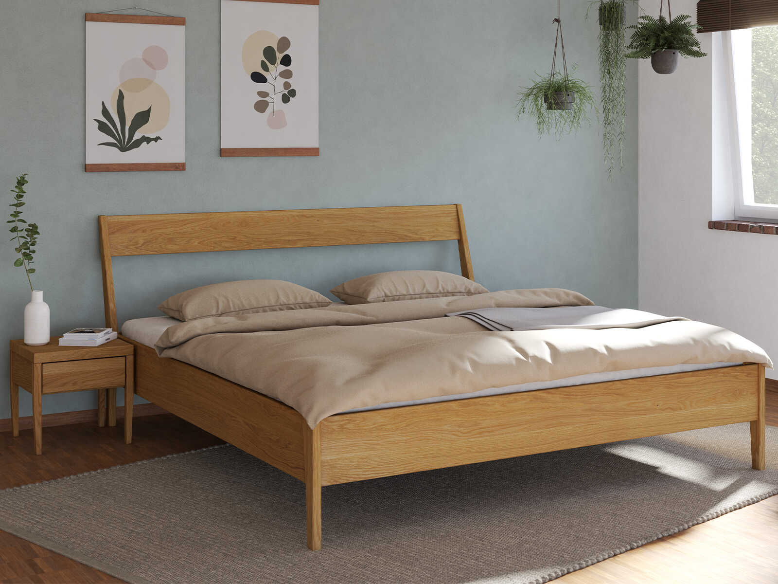 Bett „Luisa“ aus Massivholz in 180 x 200 cm