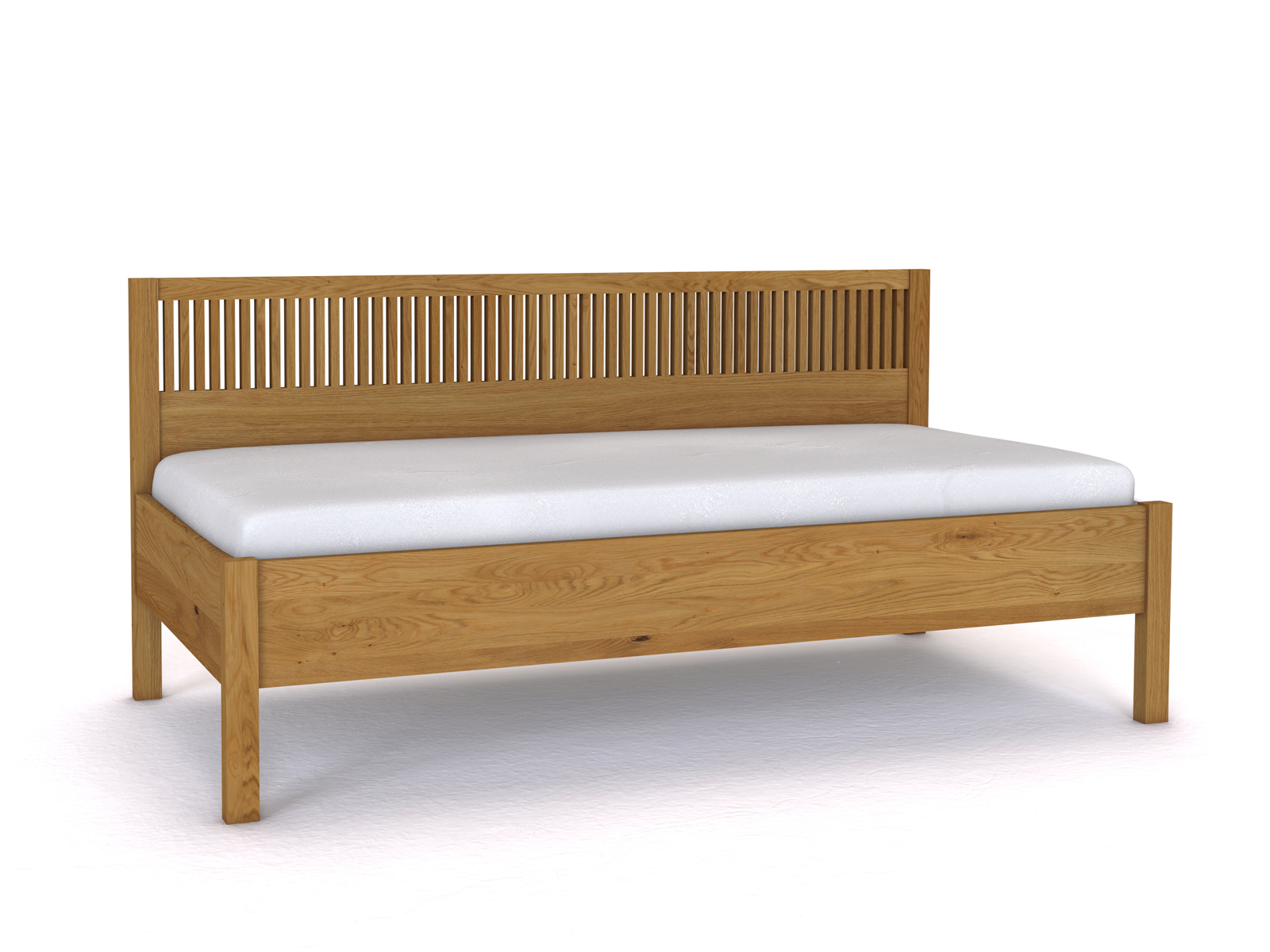 Sofabett „Julia“ aus Eiche in den Maßen 90 x 200 cm - ohne Armlehne