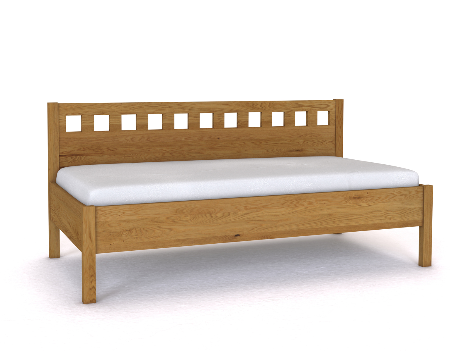 Sofabett „Katrin“ aus Massivholz in den Maßen 90 x 200 cm - ohne Armlehne