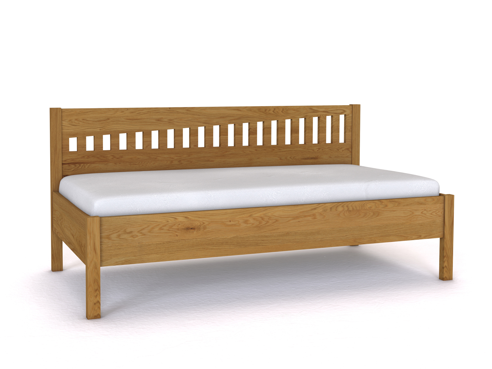 Sofabett „Stefanie“ aus Eiche in den Maßen 90 x 200 cm - ohne Armlehne