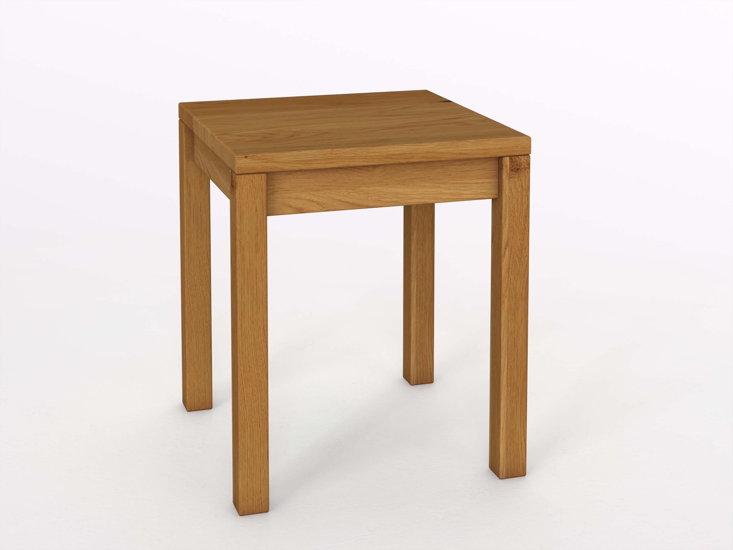 Eichennachttisch „Sven“ in Komforthöhe, ohne Lade
